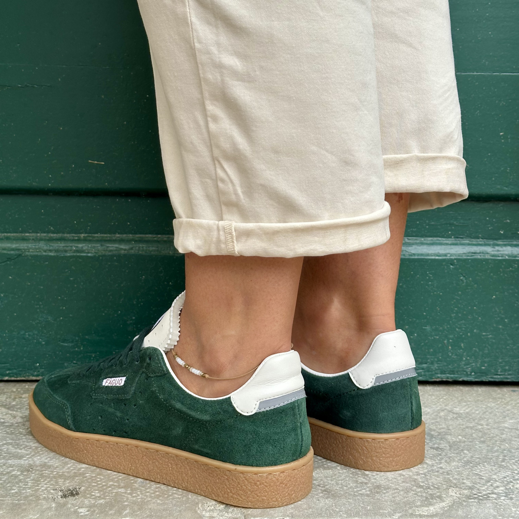basket faguo lumbo suede green  (5)
