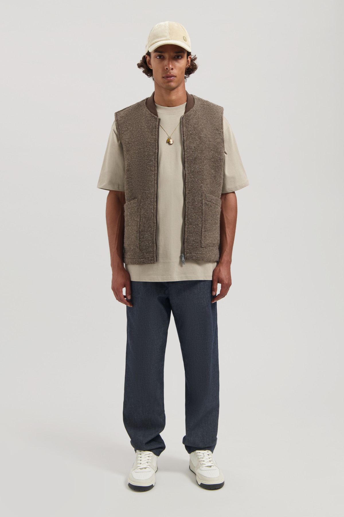 gilet sans manches dstrezzed nils marron (2)