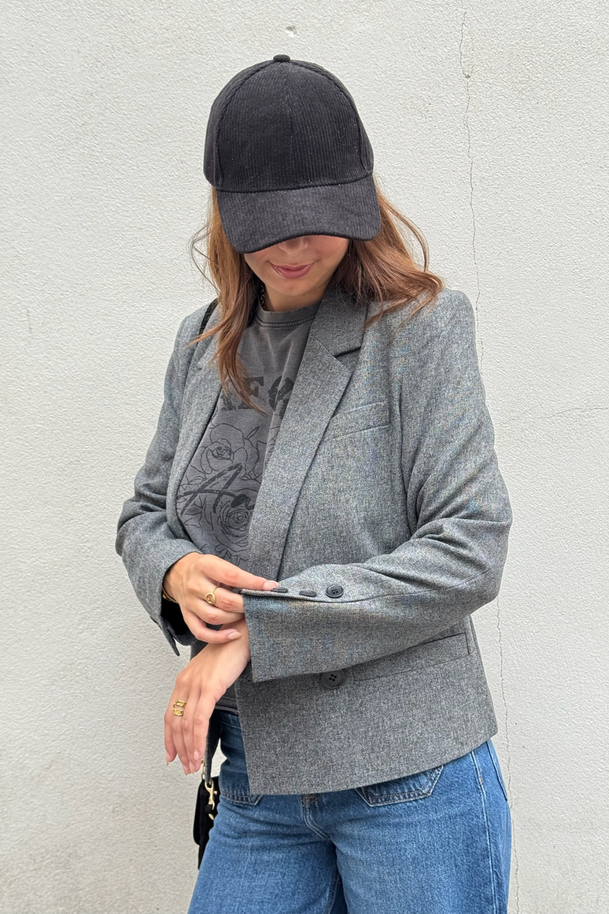 Blazer court gris chic b.young etona 8153 (5)