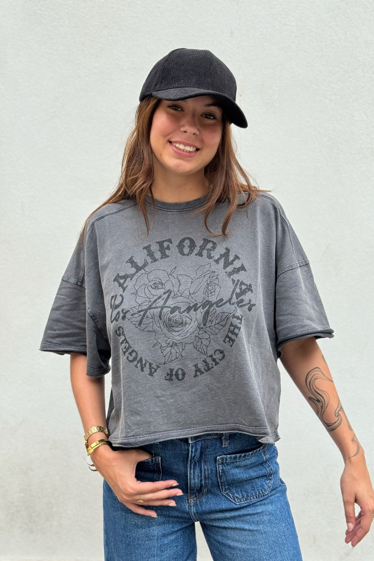 tee-shirt oversize au style vintage ICHI nirilo 4628 (5)