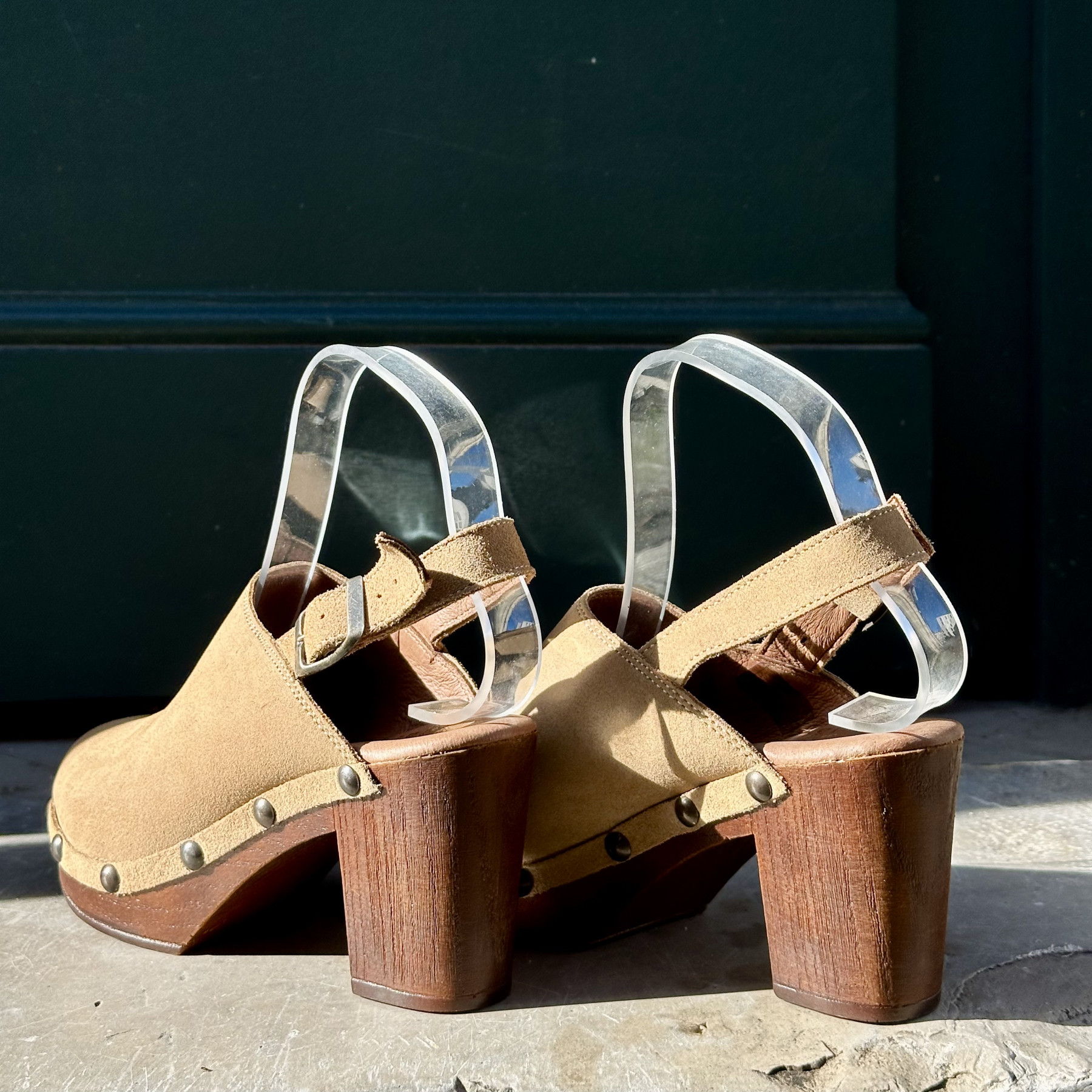 les sabots de caro ilona piel arena beige  (4)