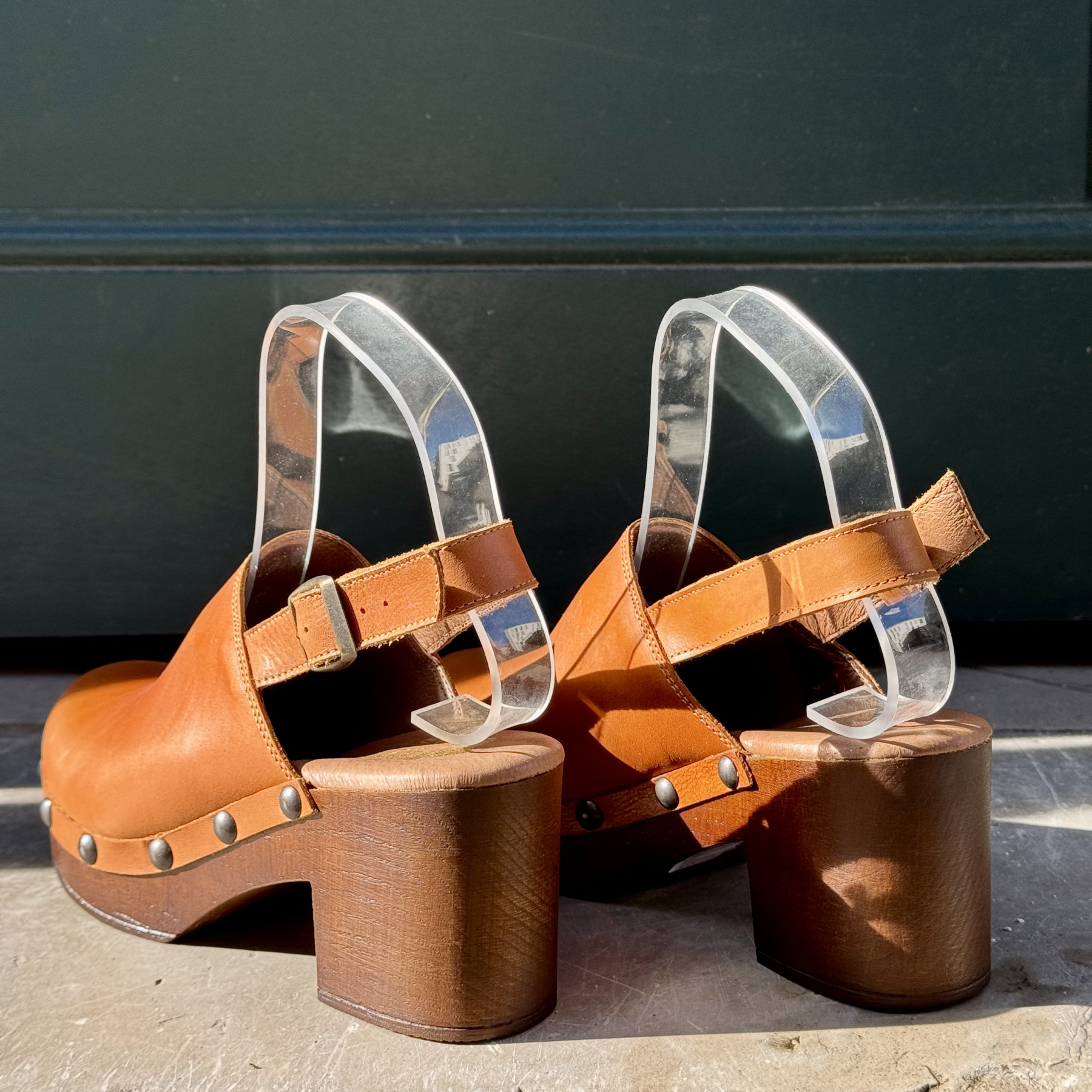 les sabots de caro eivissa cuir ocre  (4)