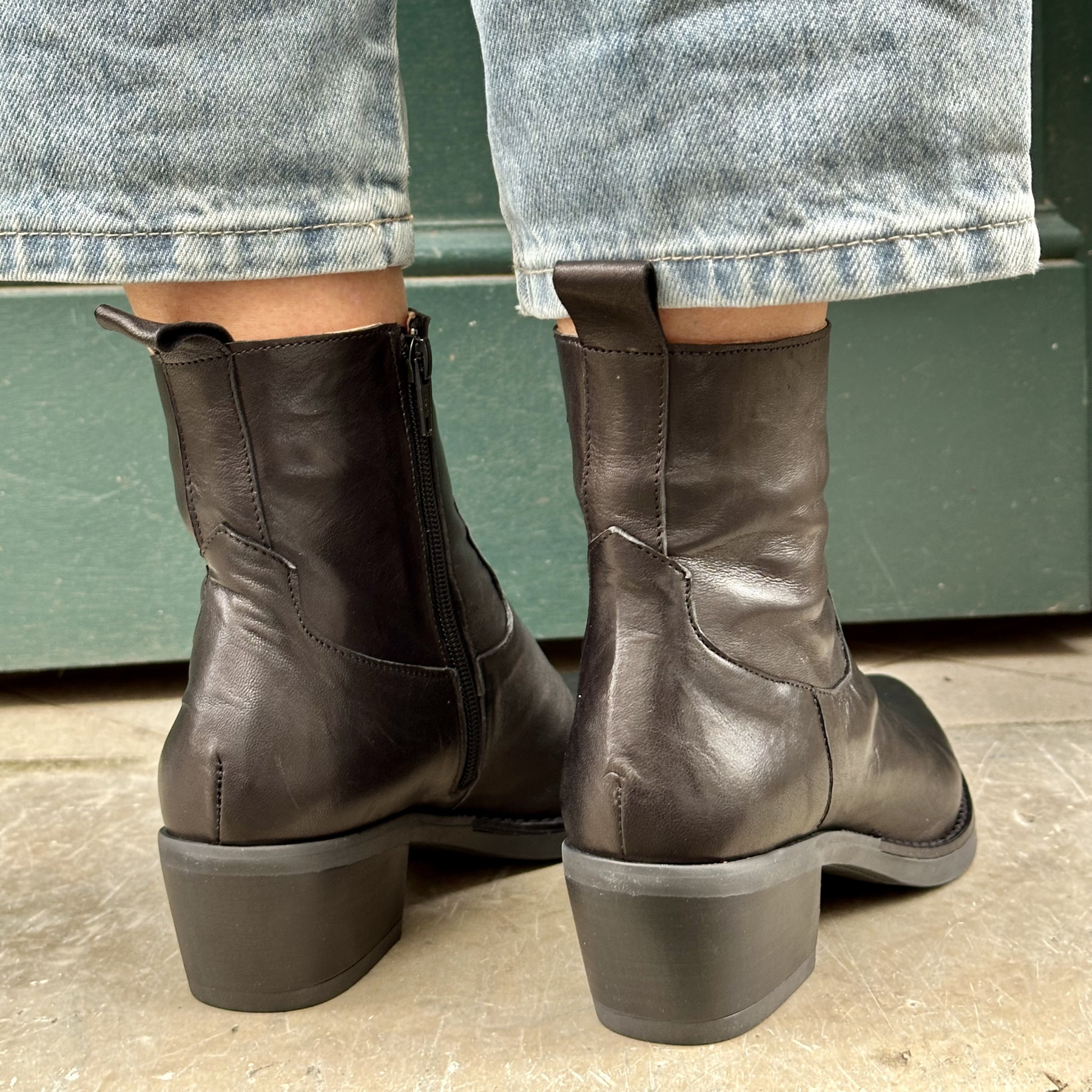 bottine ngy siquiera noir a talons en cuir (4)