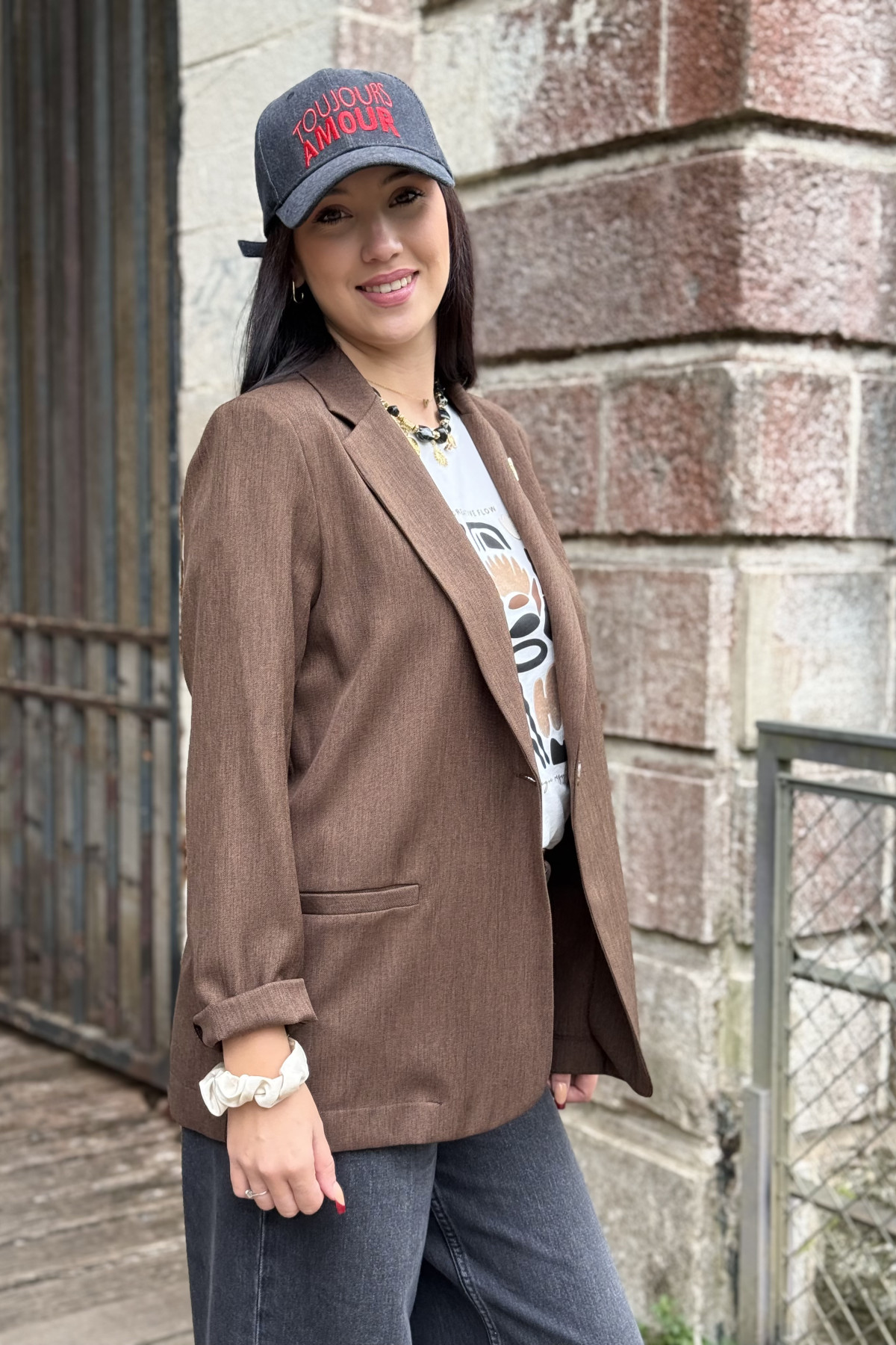 veste blazer chocolat etoile scarlett roos (3)