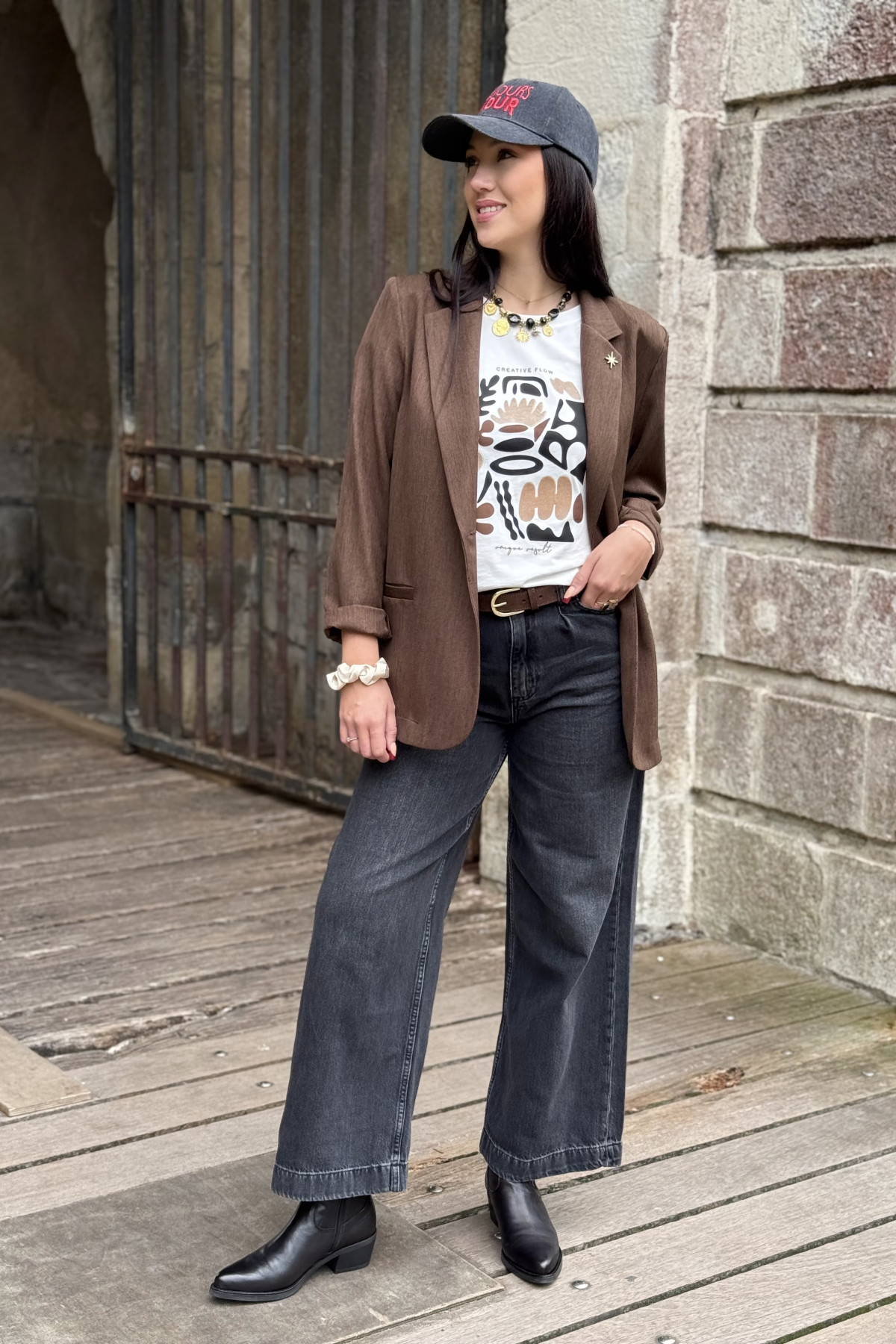 veste blazer chocolat etoile scarlett roos (5)