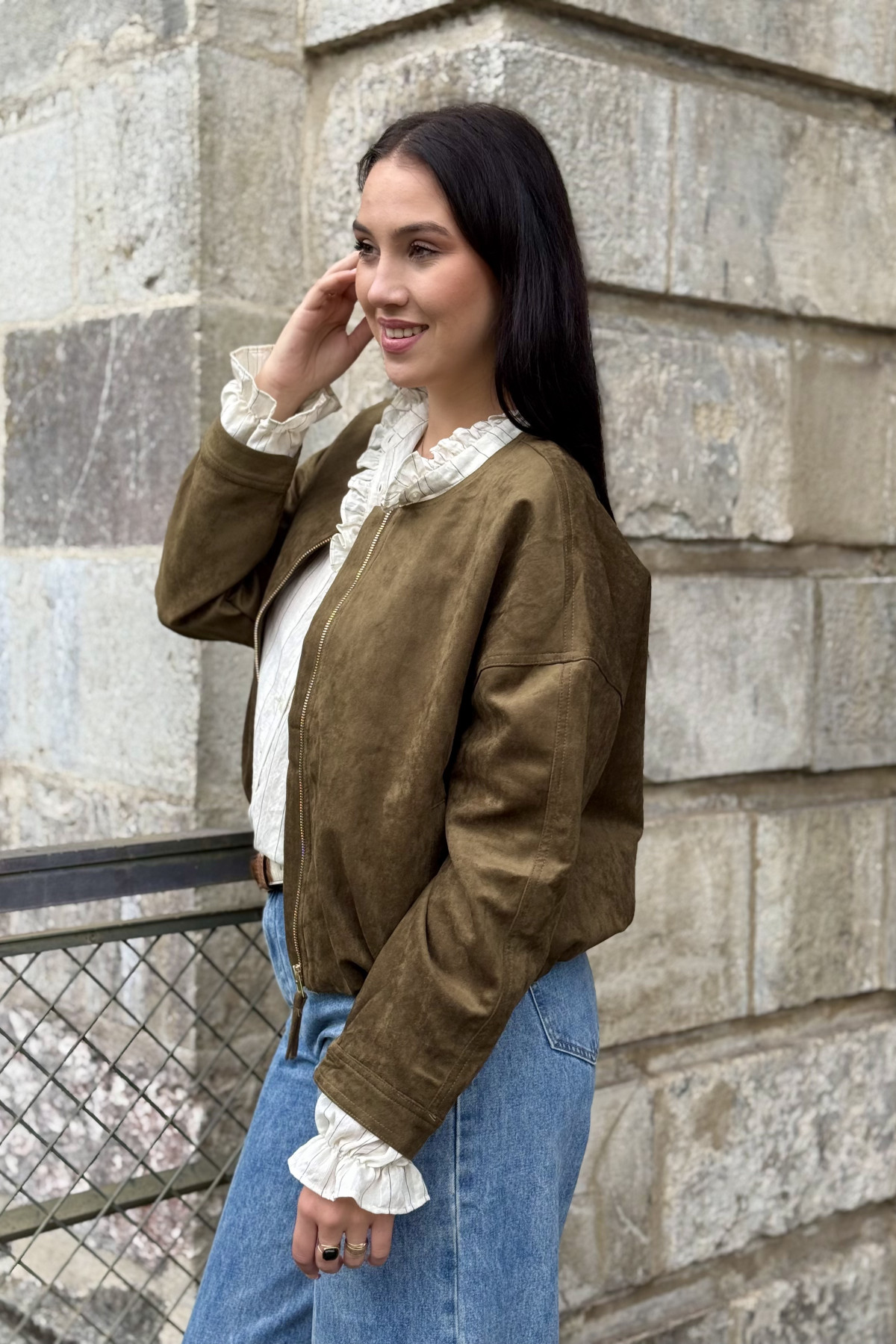 veste en daim kaki charlior 5006 (3)