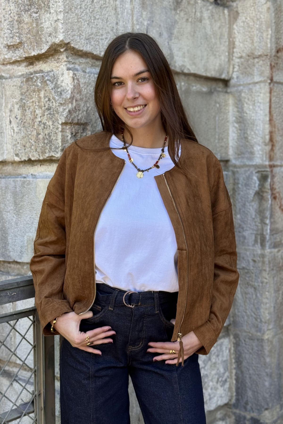 veste en daim camel charlior 5006 (2)