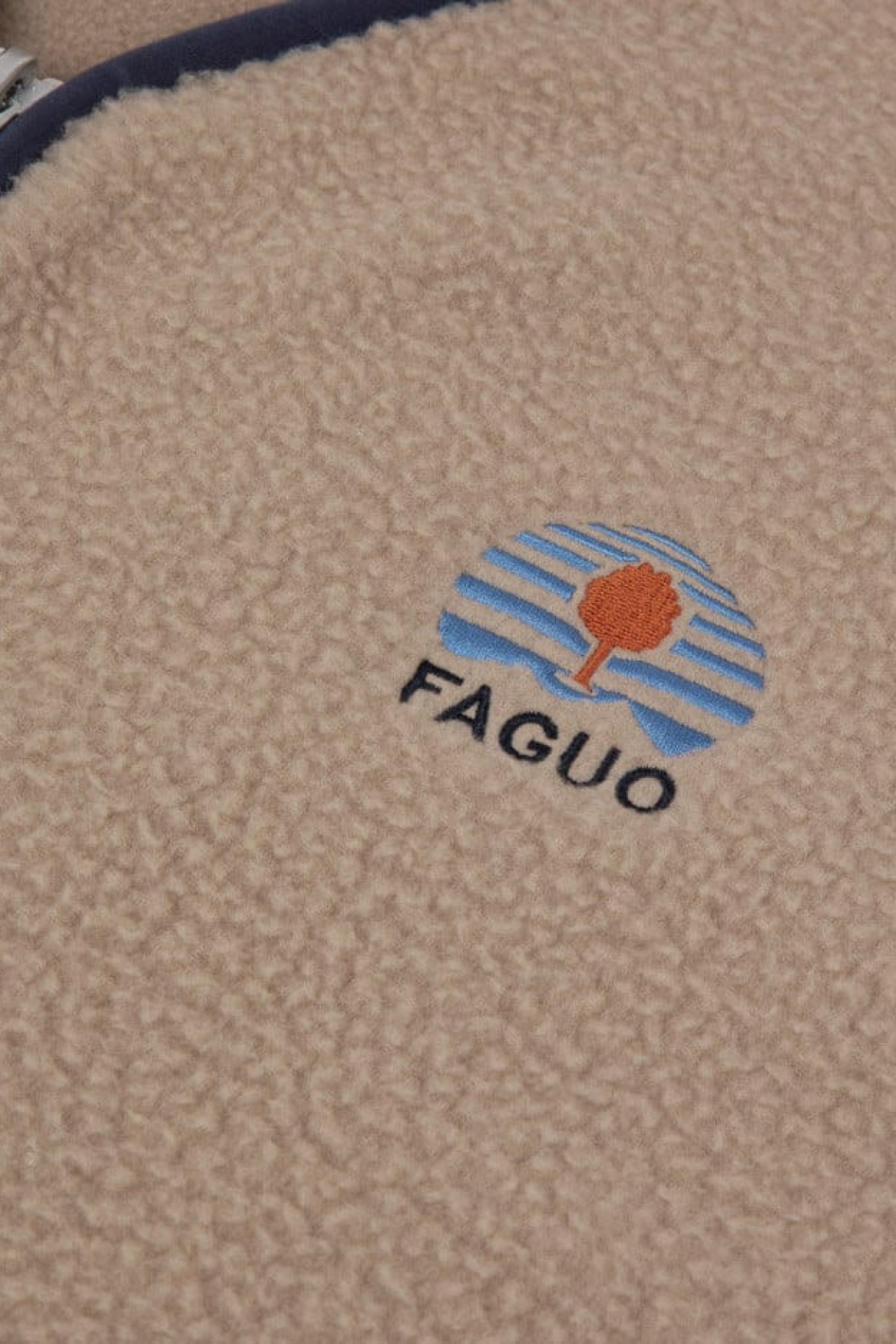 faguo veste sans manches teillay beige & bleue (5)