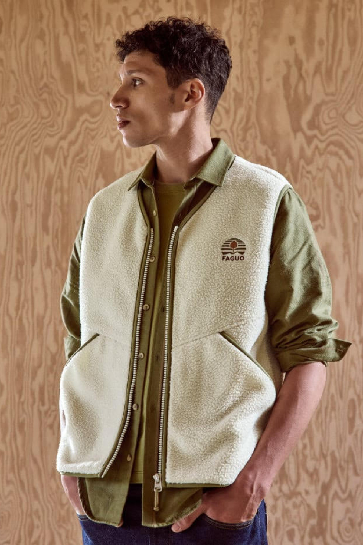 faguo veste sans manches teillay beige (1)