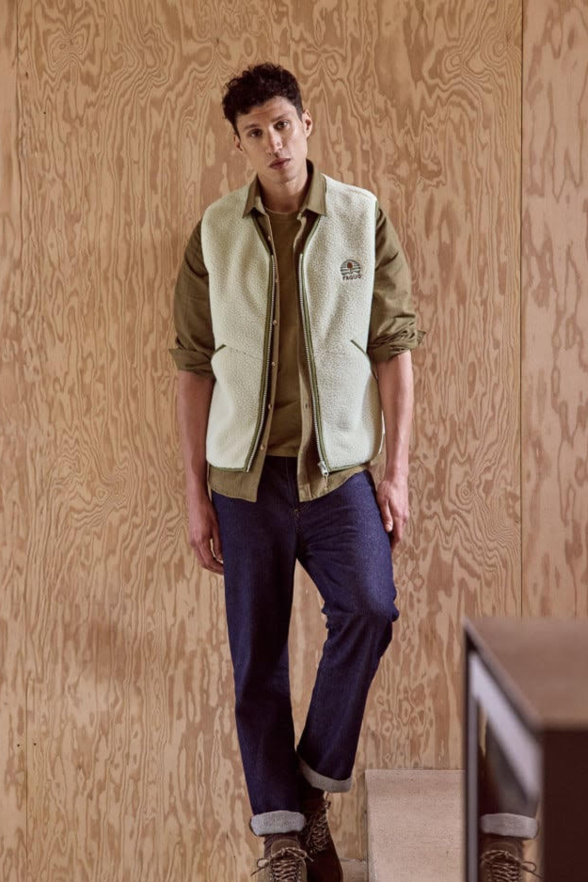 faguo veste sans manches teillay beige (2)