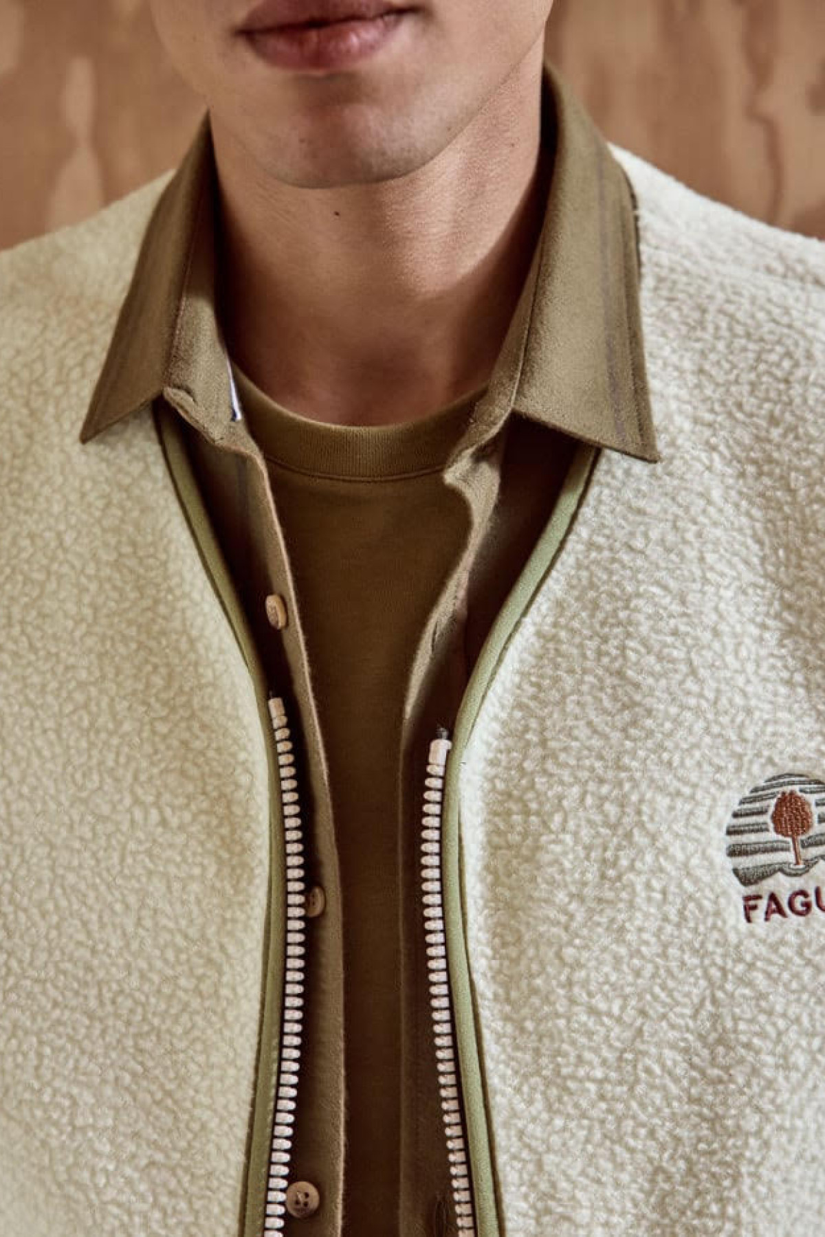 faguo veste sans manches teillay beige (3)