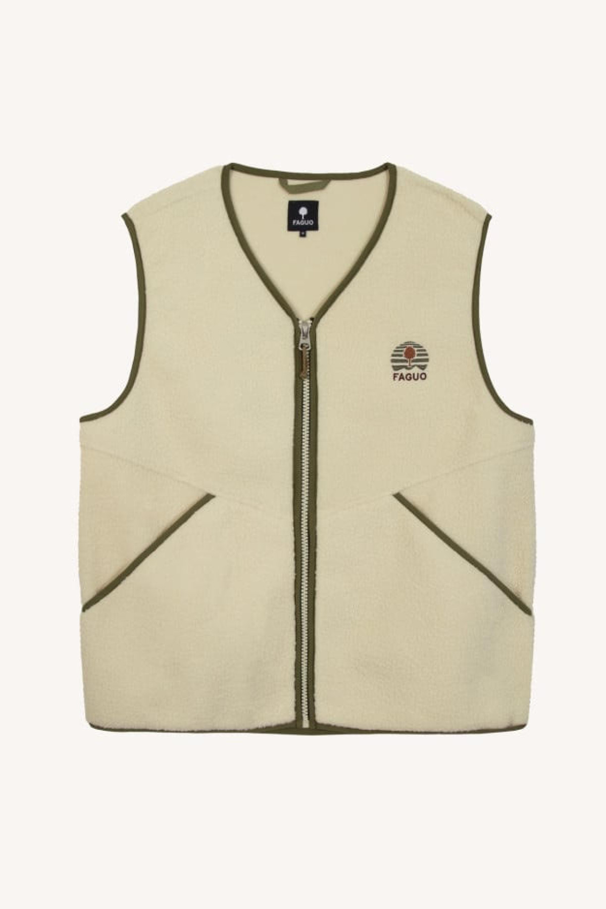 faguo veste sans manches teillay beige (4)