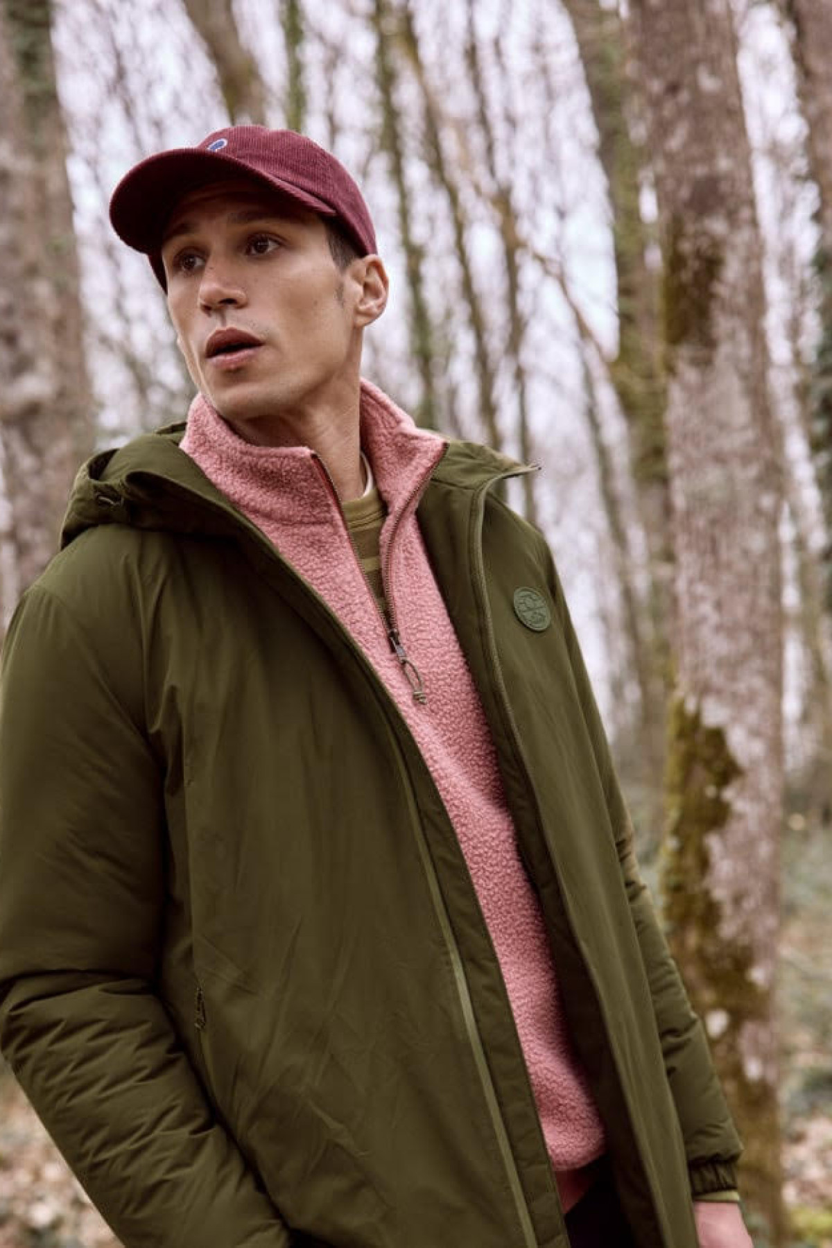 faguo veste parka imperméable montaud vert olive (2)