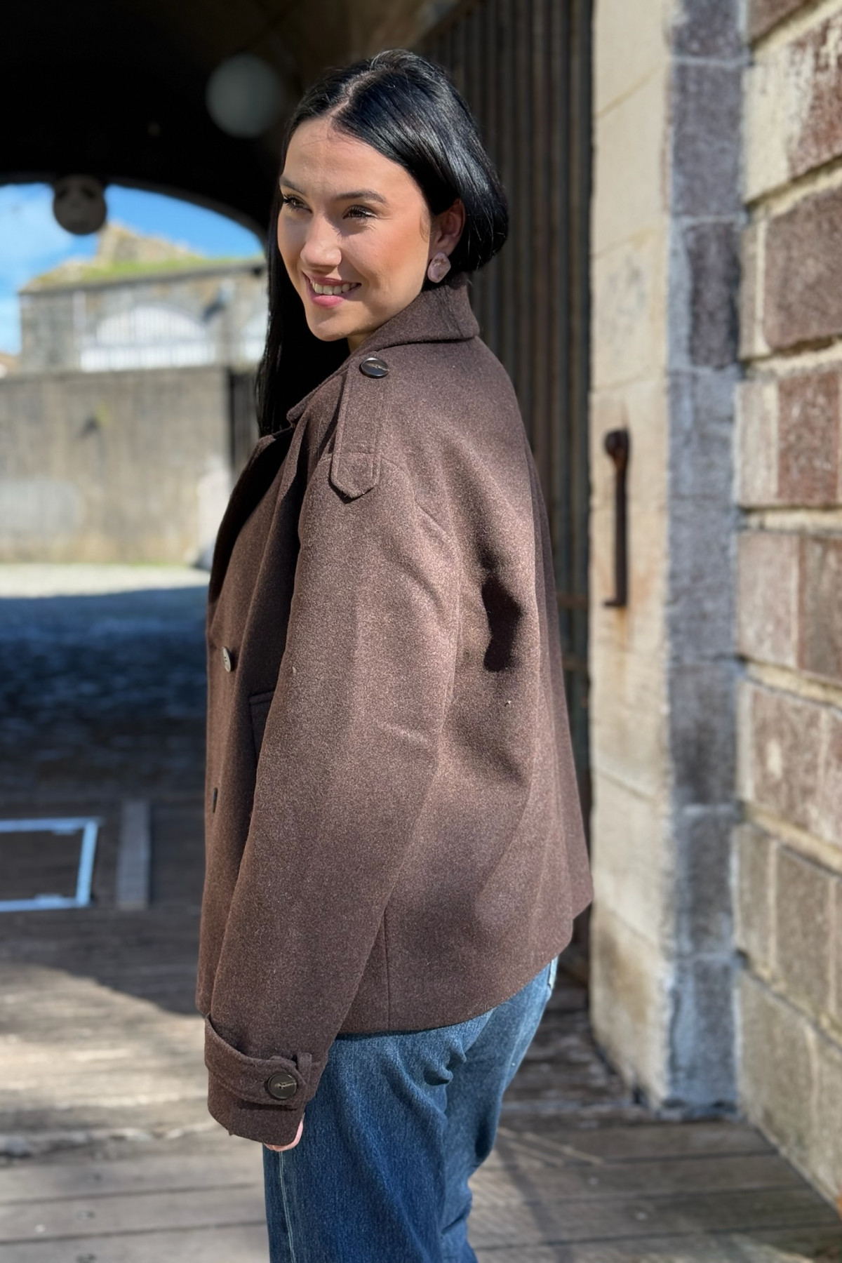 veste marron cream coupe oversize 3919 (4)