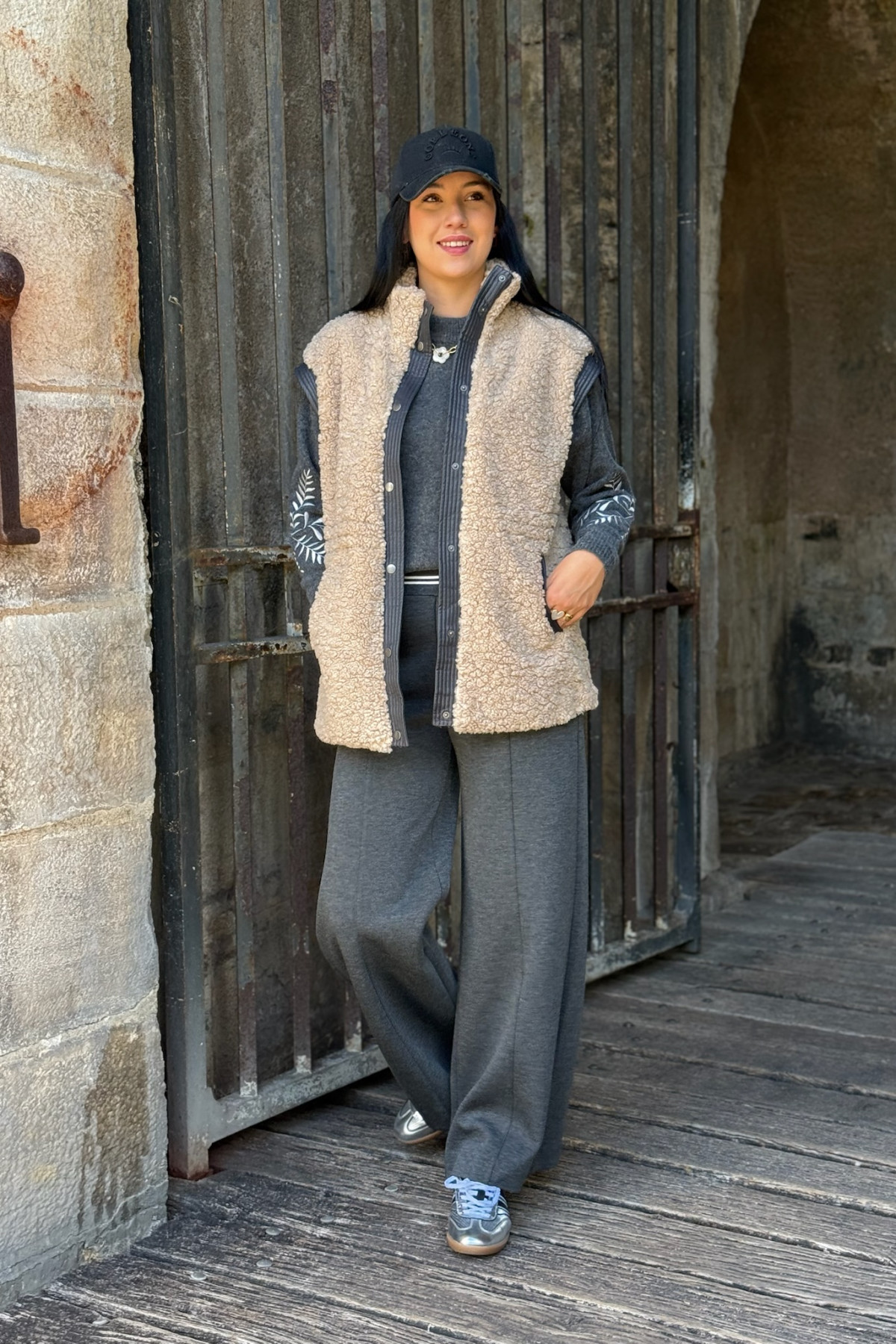 Veste sans manches b young ANAMA 6963 moumoute (5)