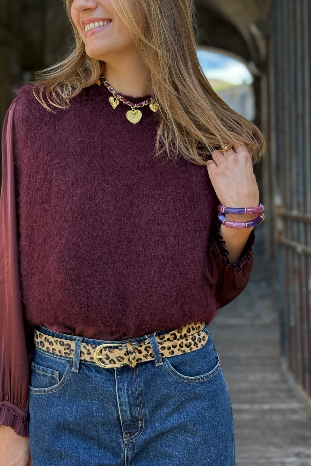 pull sans manches en mohair bordeaux intuition latelier parisien 210 (3)