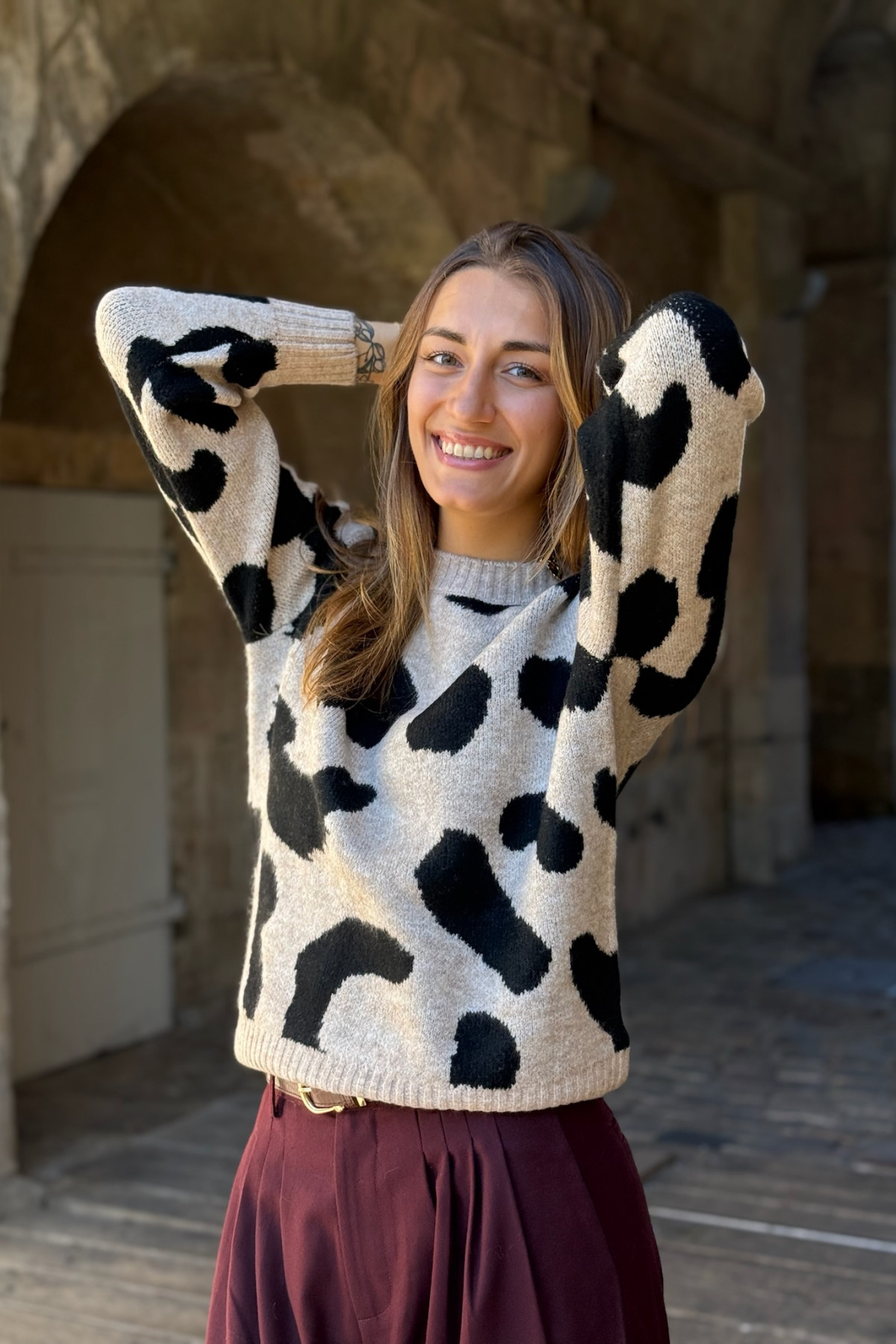 pull b ypung minyax beige et noir 7132  (1)