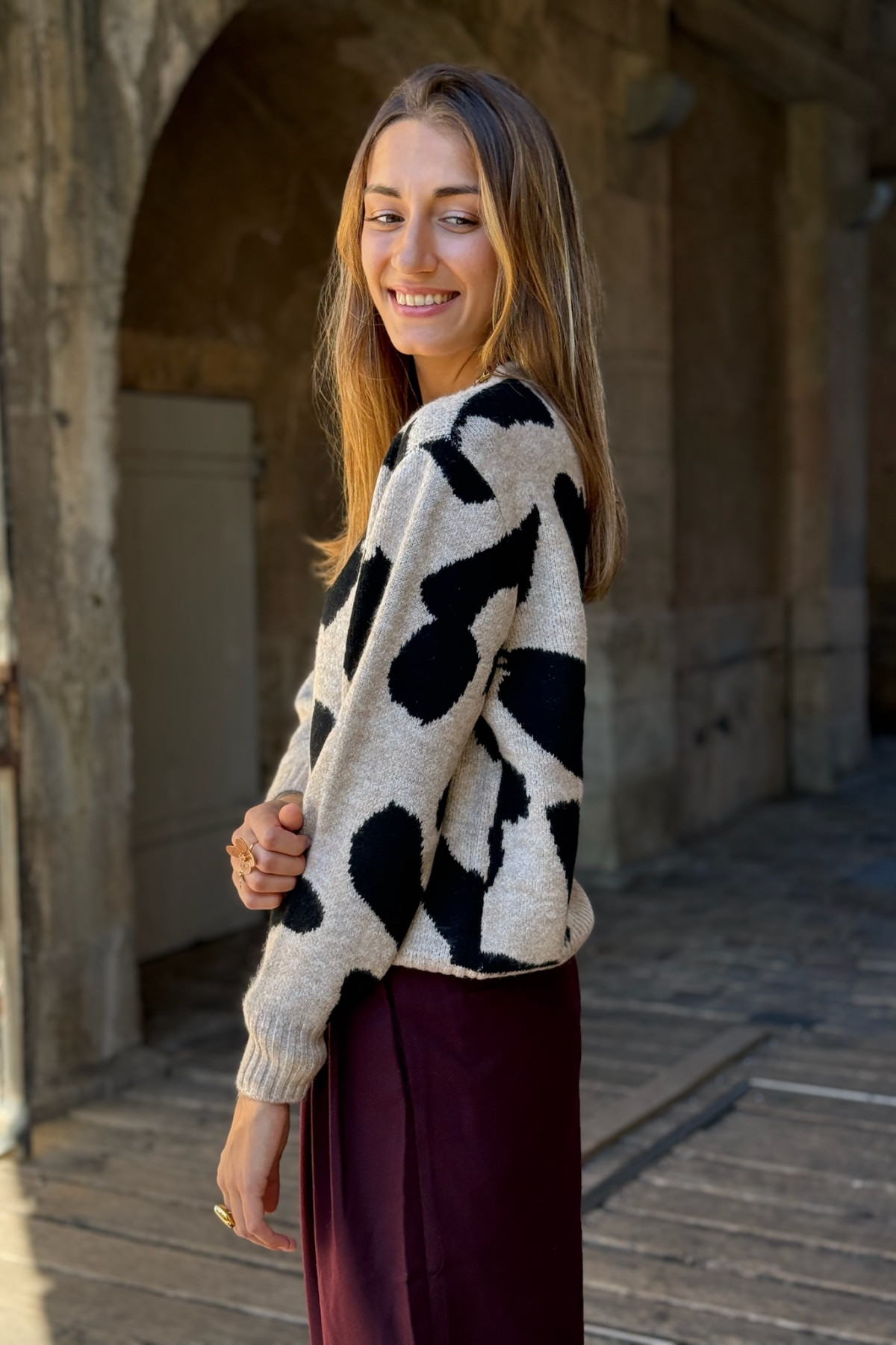pull b ypung minyax beige et noir 7132  (4)