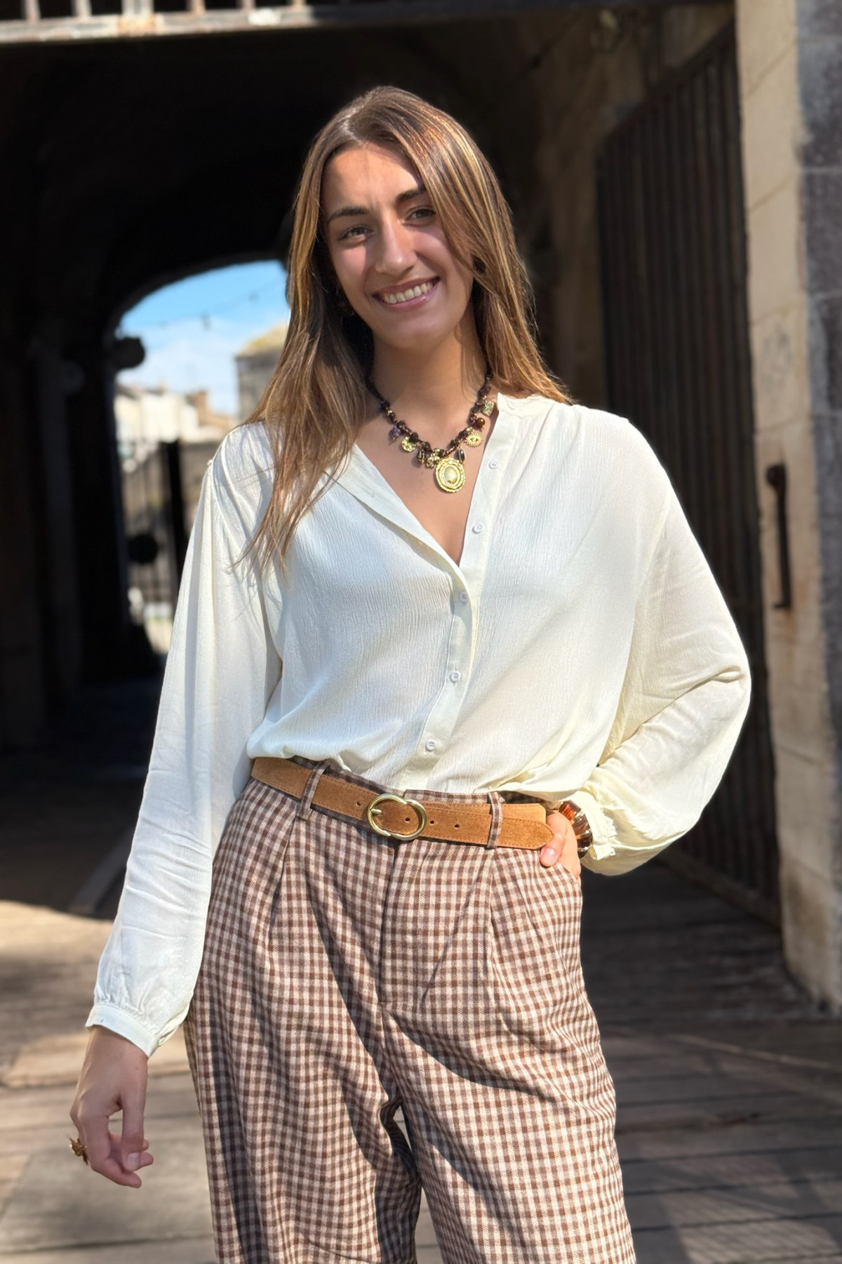 blouse the korner fluide manches longues 9149 (2)