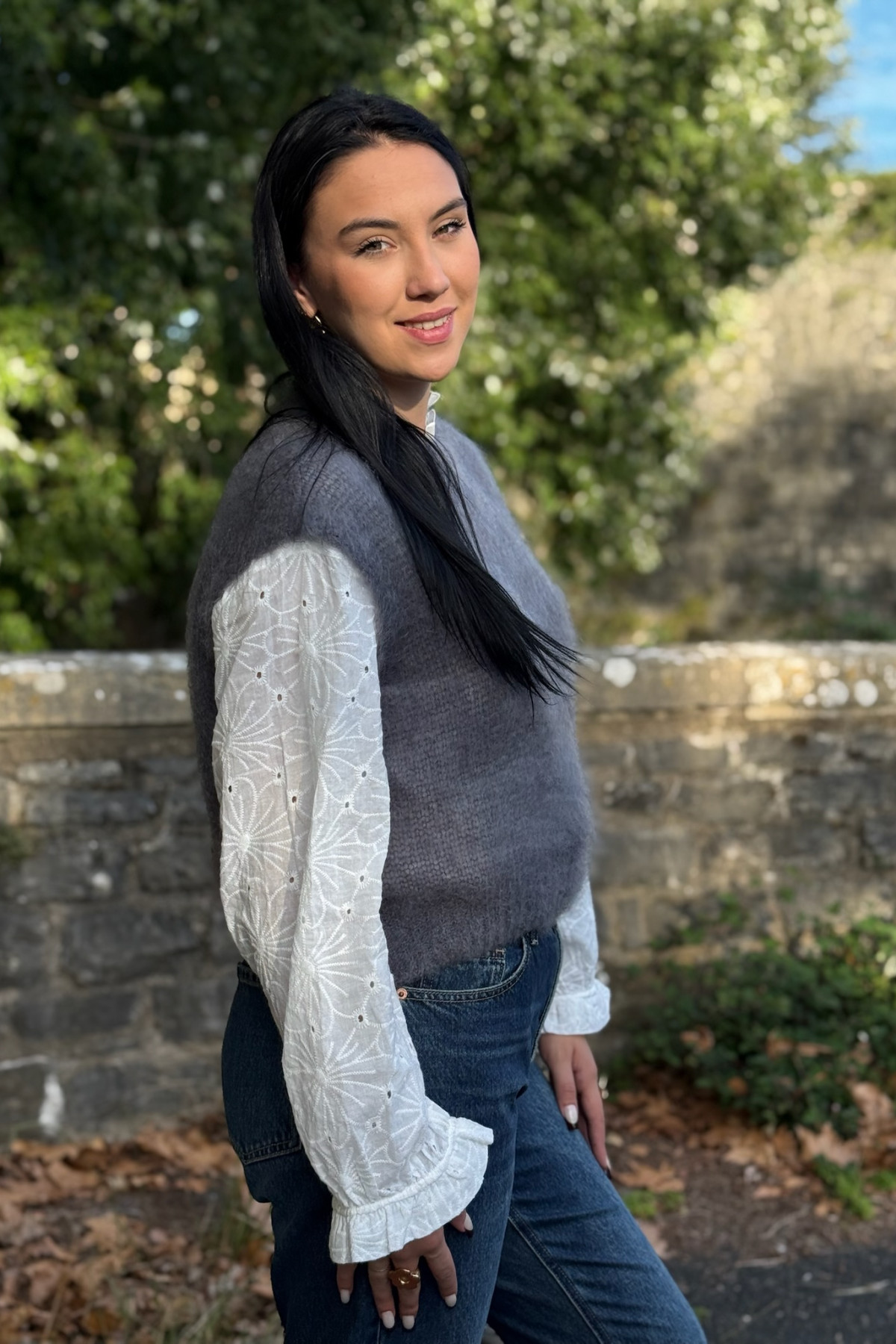 pull sans manches en mohair court gris 210 (4)