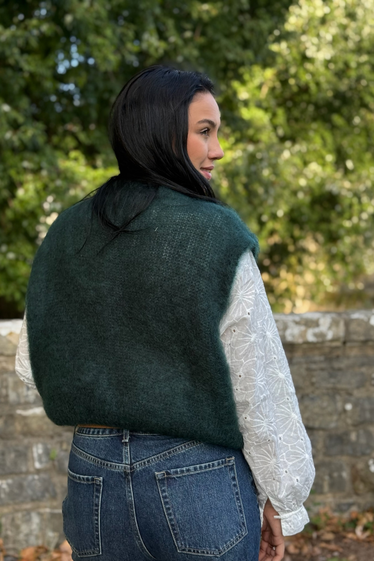 pull sans manches mohair vert sapin 210 (3)