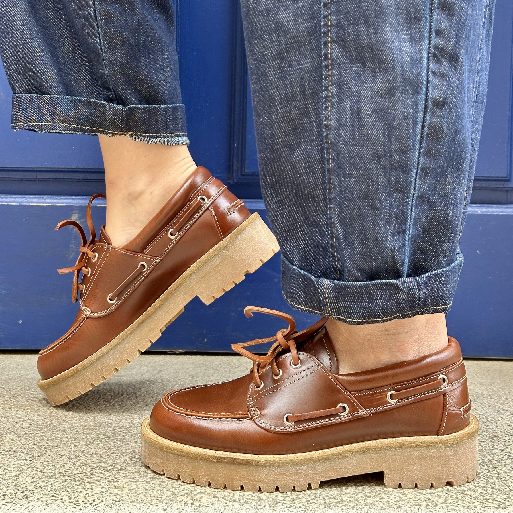 derbie pavement alvina plateau tan/white  (3)