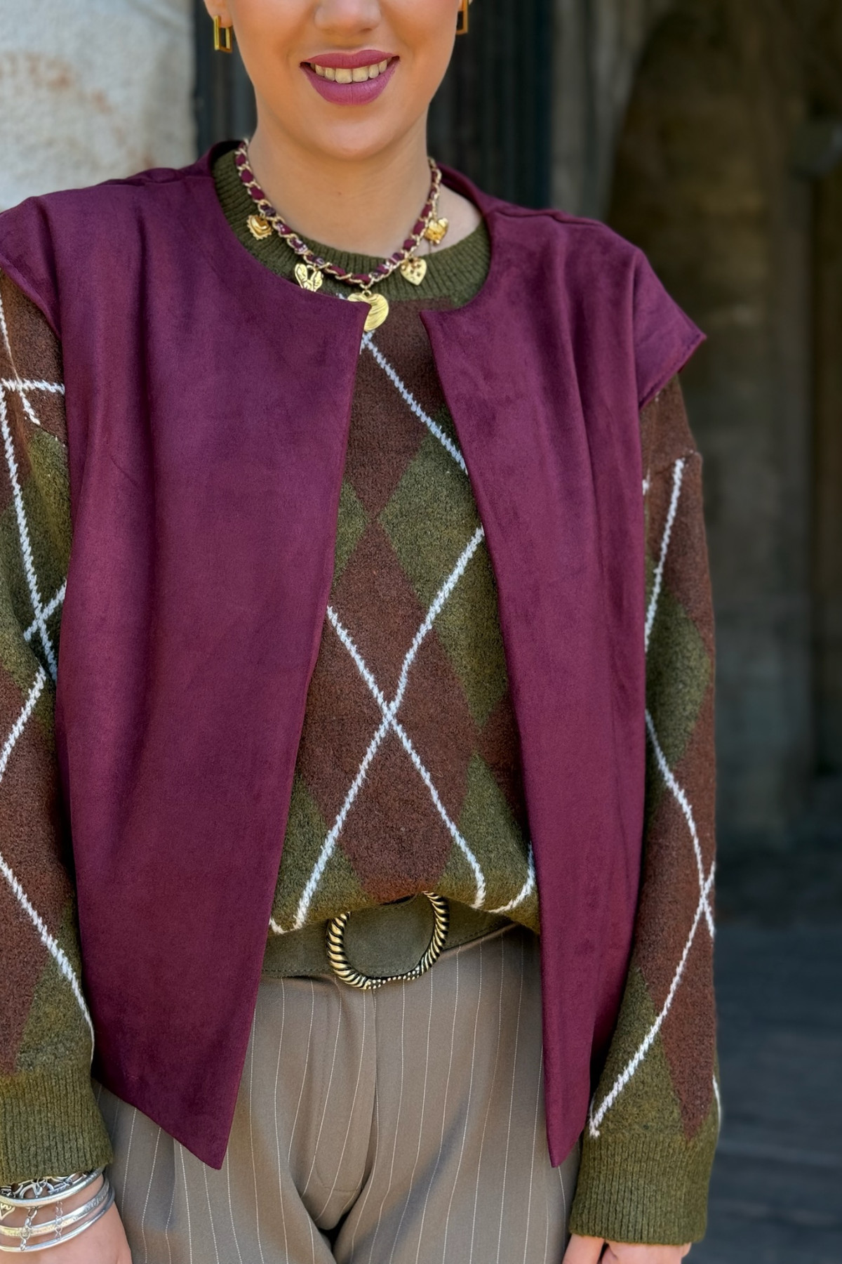 veste sans manches bordeaux 39111 intuiton  (4)