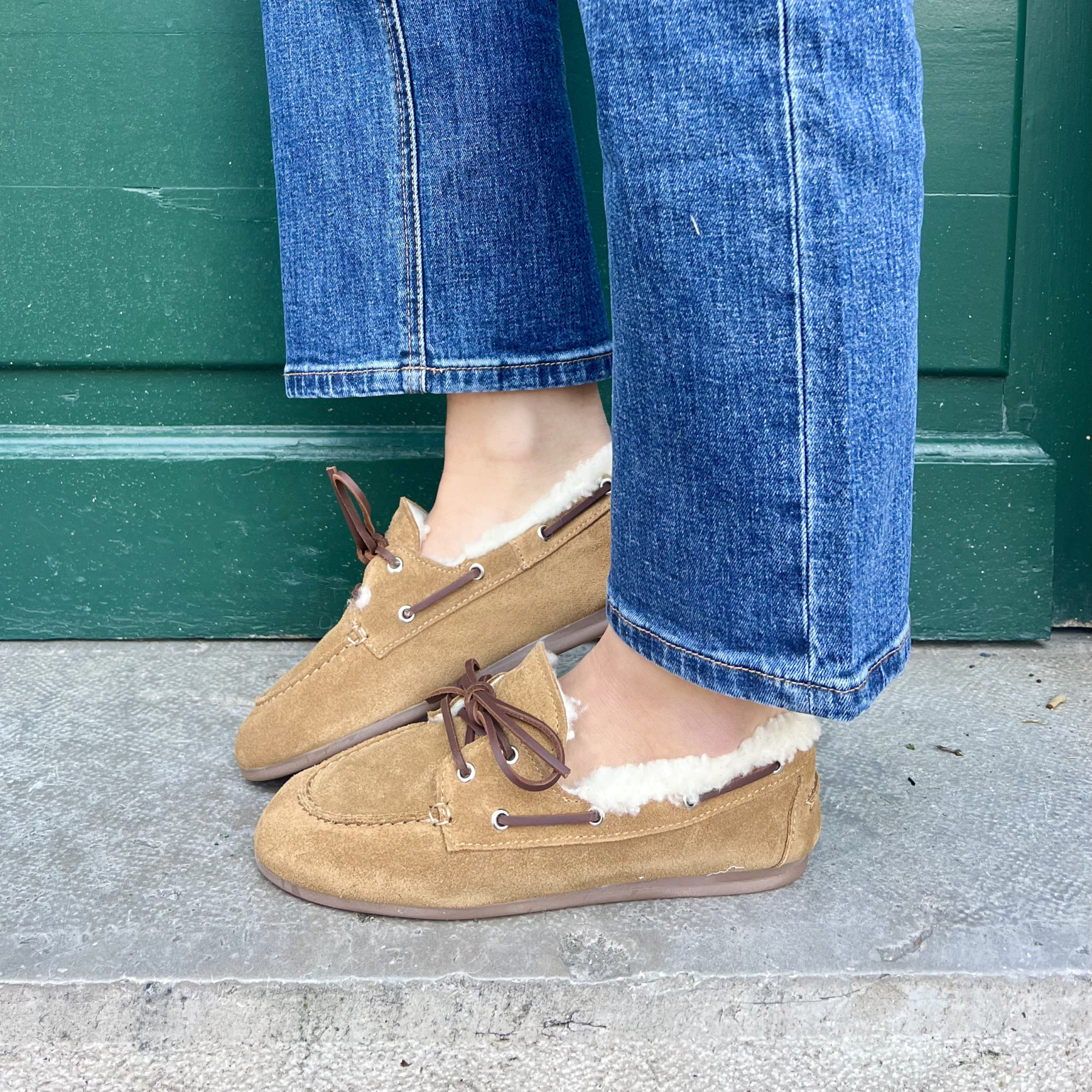 mocassin pavement wilde 255 tan suède (3)