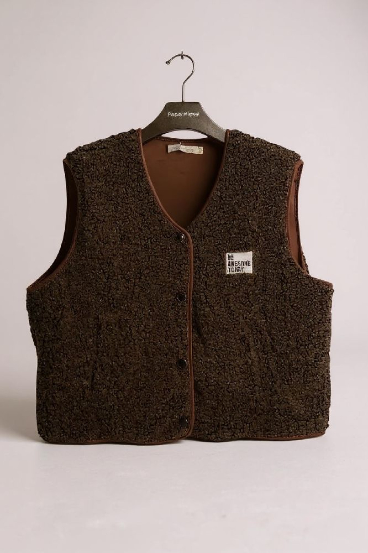 veste sans manches sherpa chocolat 32070 (1)