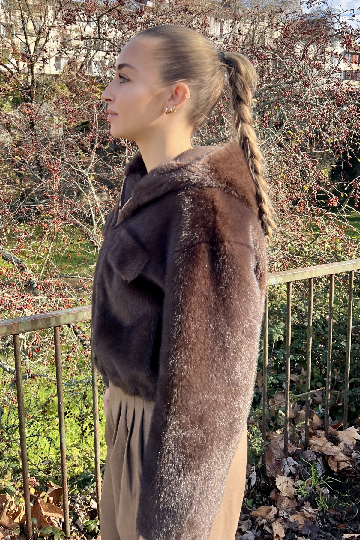 manteau veste fourrure hiver marron chocolat chummy (3)
