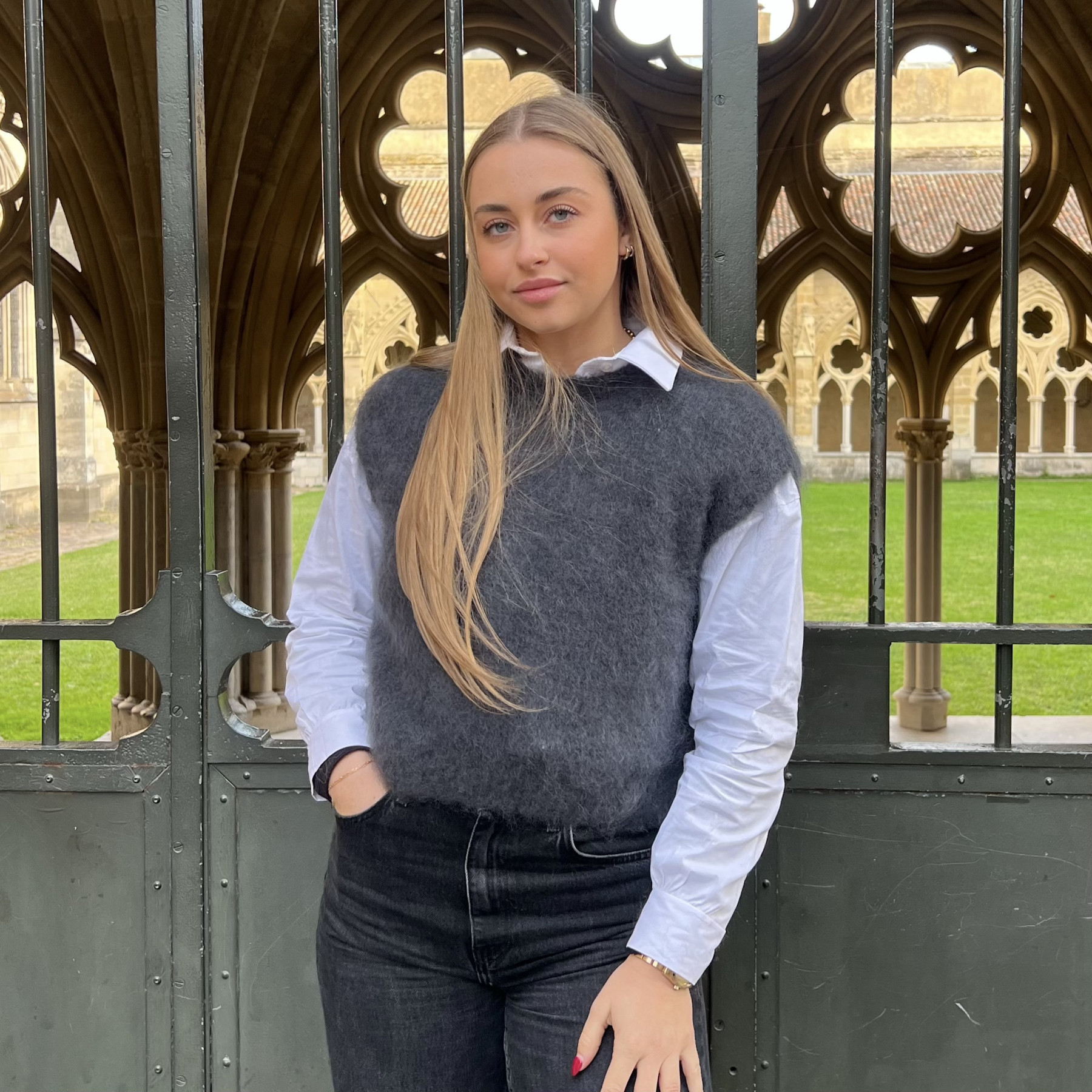 pull mohair sans manches chummy gris foncé (1)