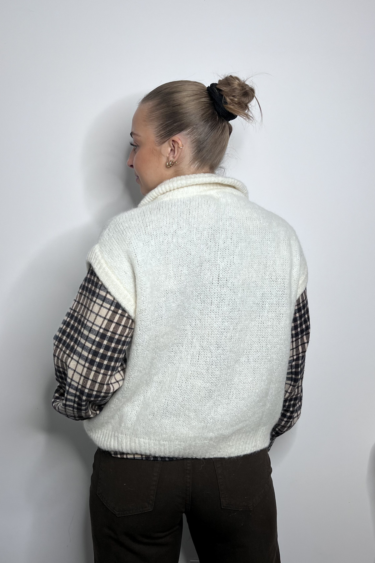 pull sans manches intuition blanc cassé 672507 (2)