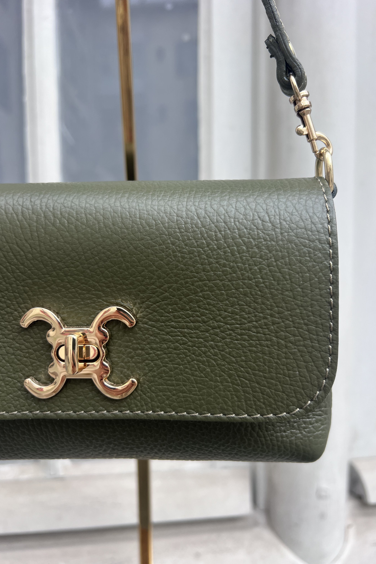 chummy sac vim en cuir grainé vert vimoda 260 (3)