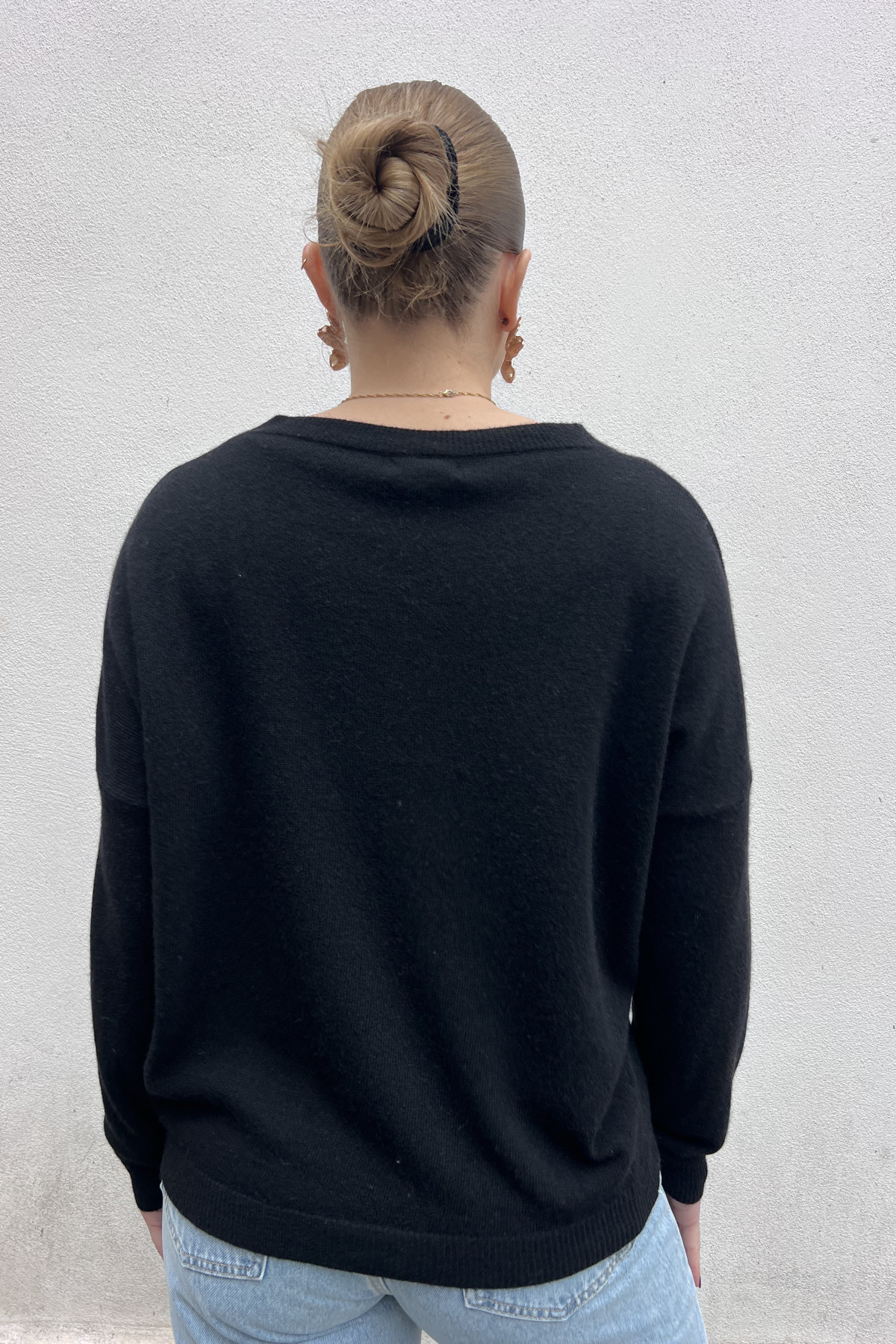 chummy pull fin en cachemire noir (4)