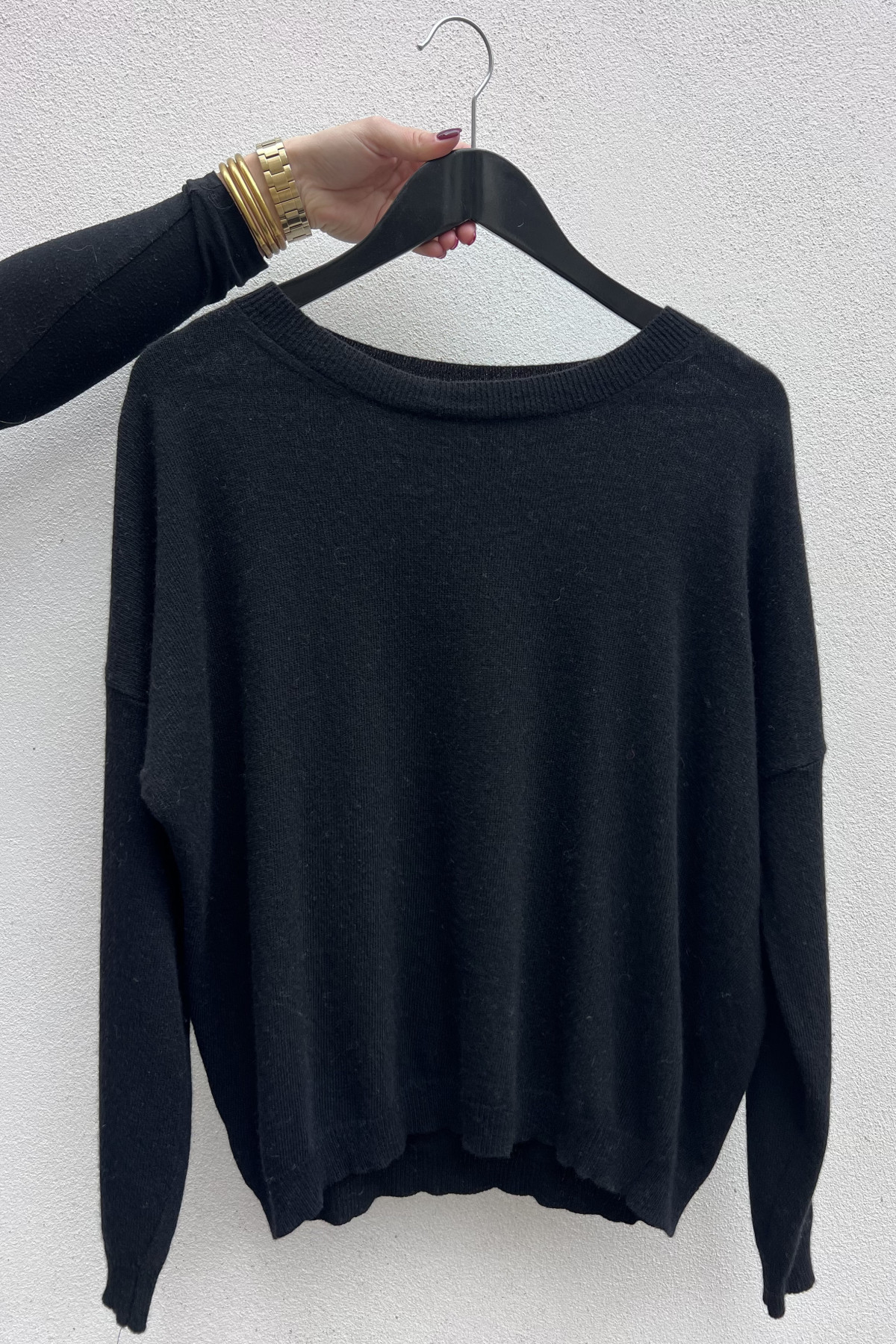 chummy pull fin en cachemire noir (5)