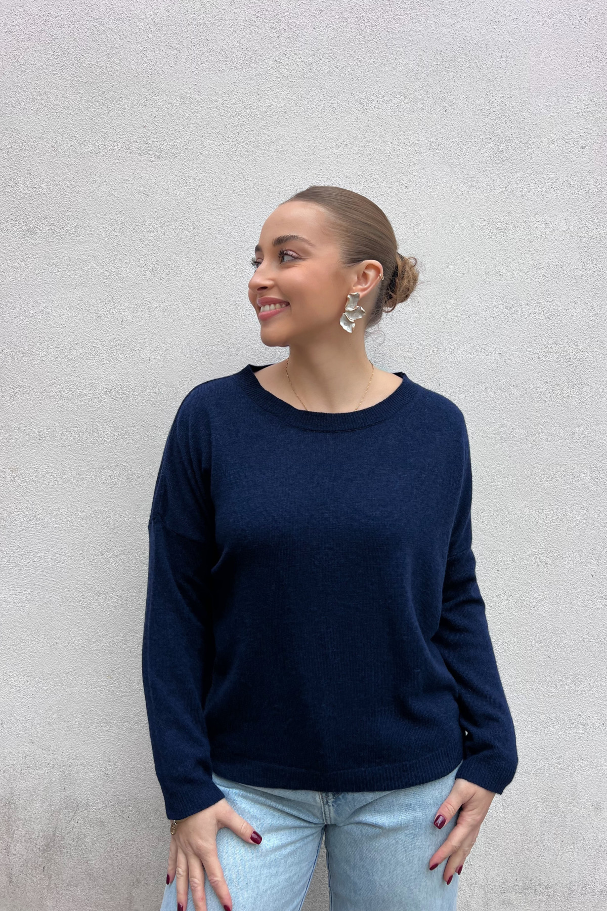 chummy pull fin en cachemire bleu (1)