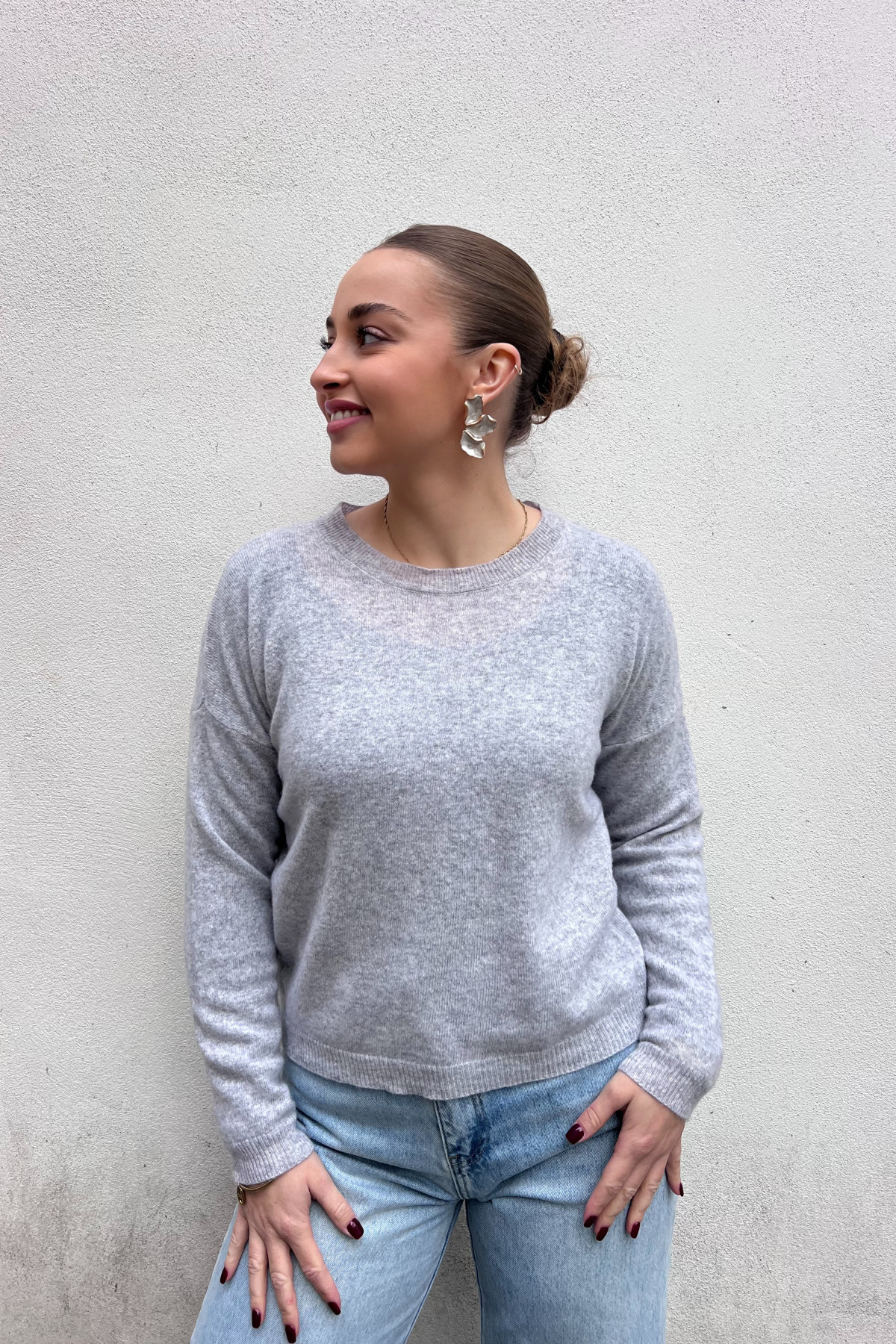 chummy pull fin en cachemire gris (1)