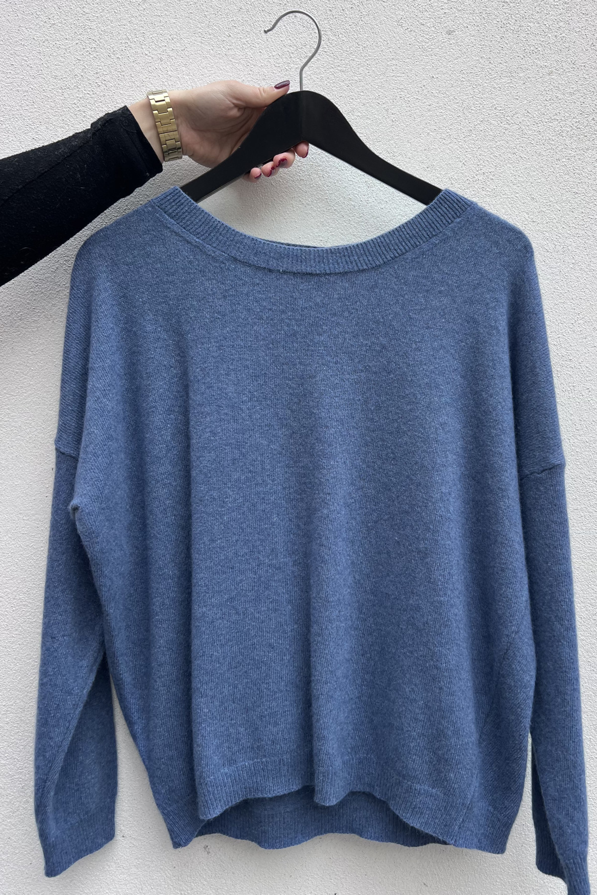 chummy pull fin en cachemire bleu (5)