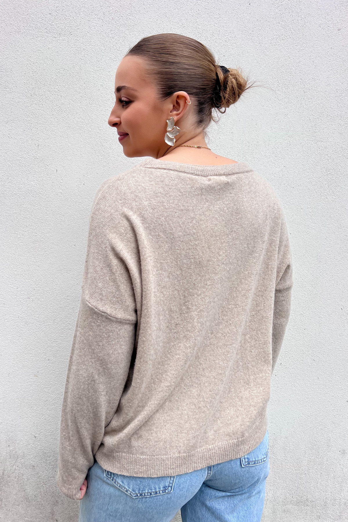 chummy pull fin en cachemire beige (2)