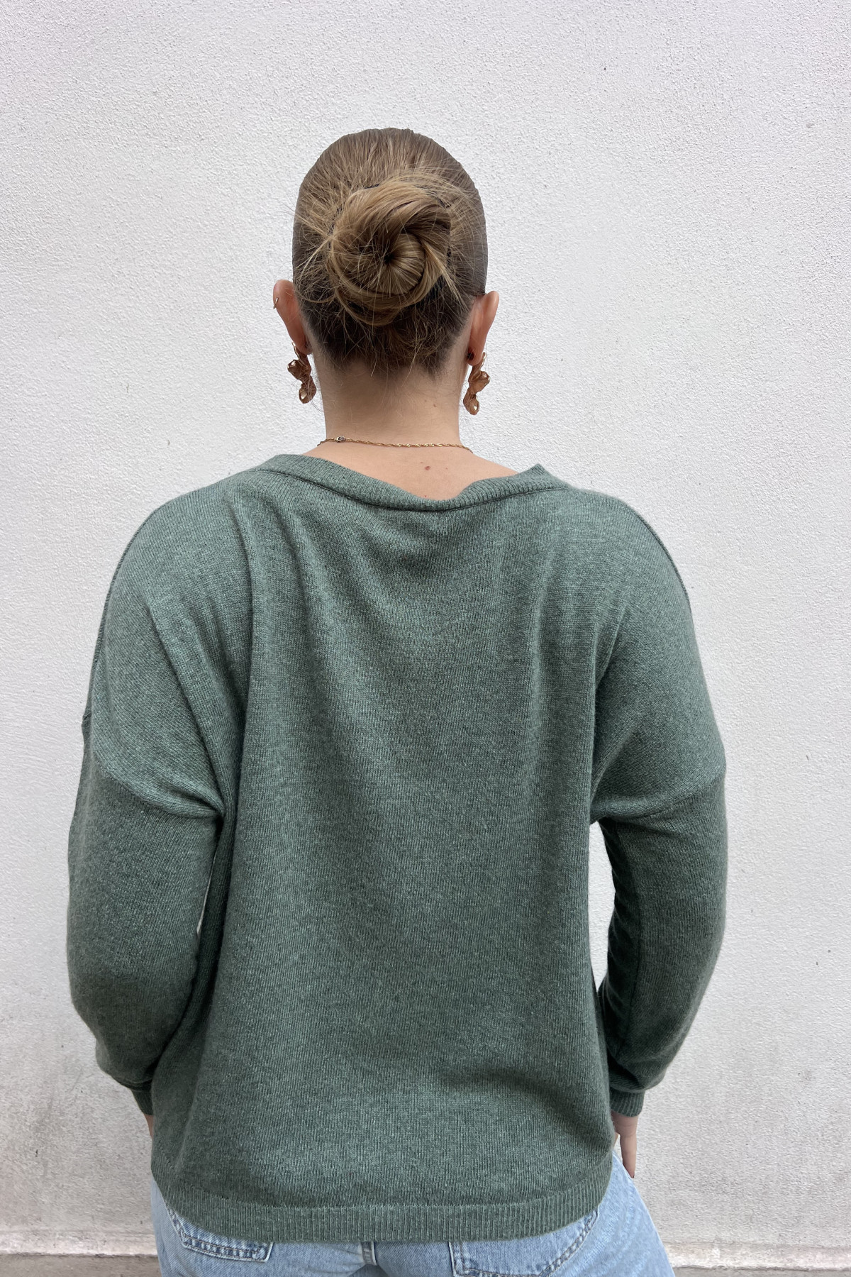 chummy pull fin en cachemire vert (4)