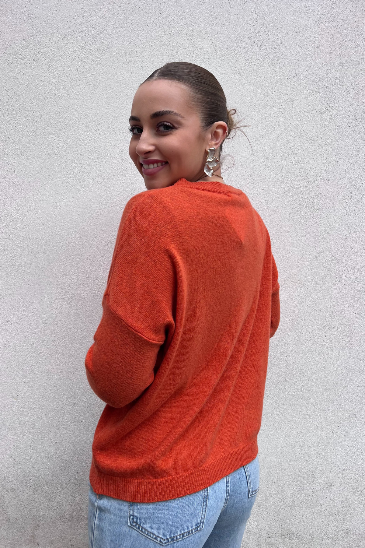 chummy pull fin en cachemire orange (3)