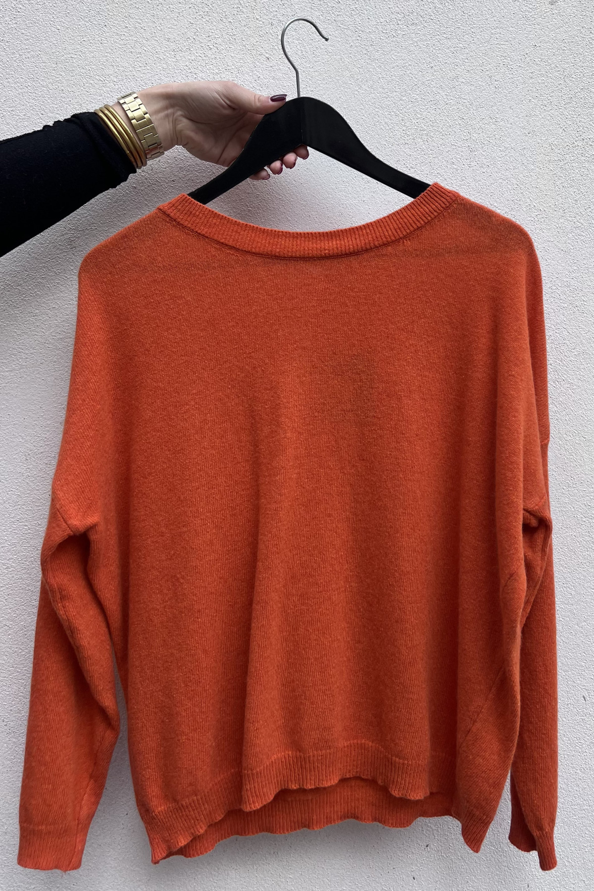 chummy pull fin en cachemire orange (5)