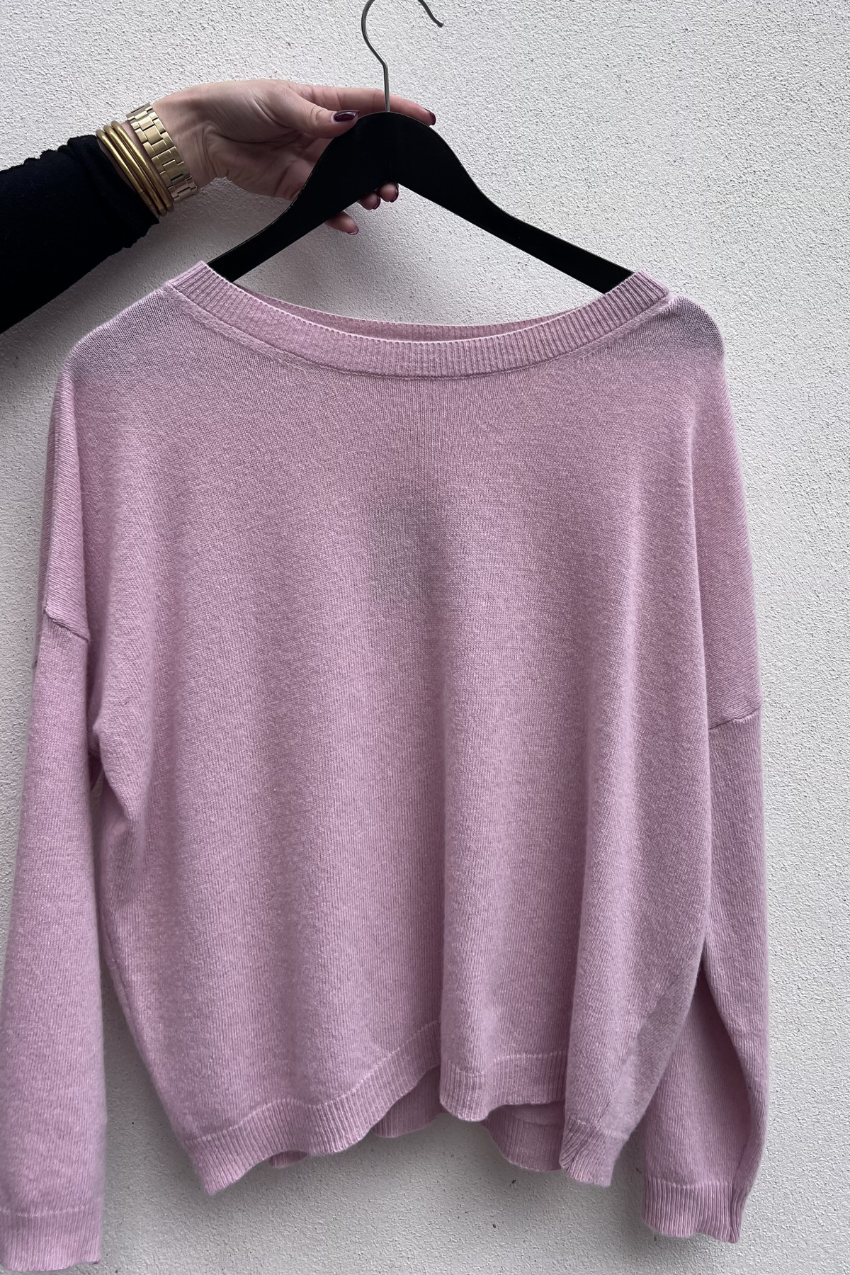 chummy pull fin en cachemire rose (4)