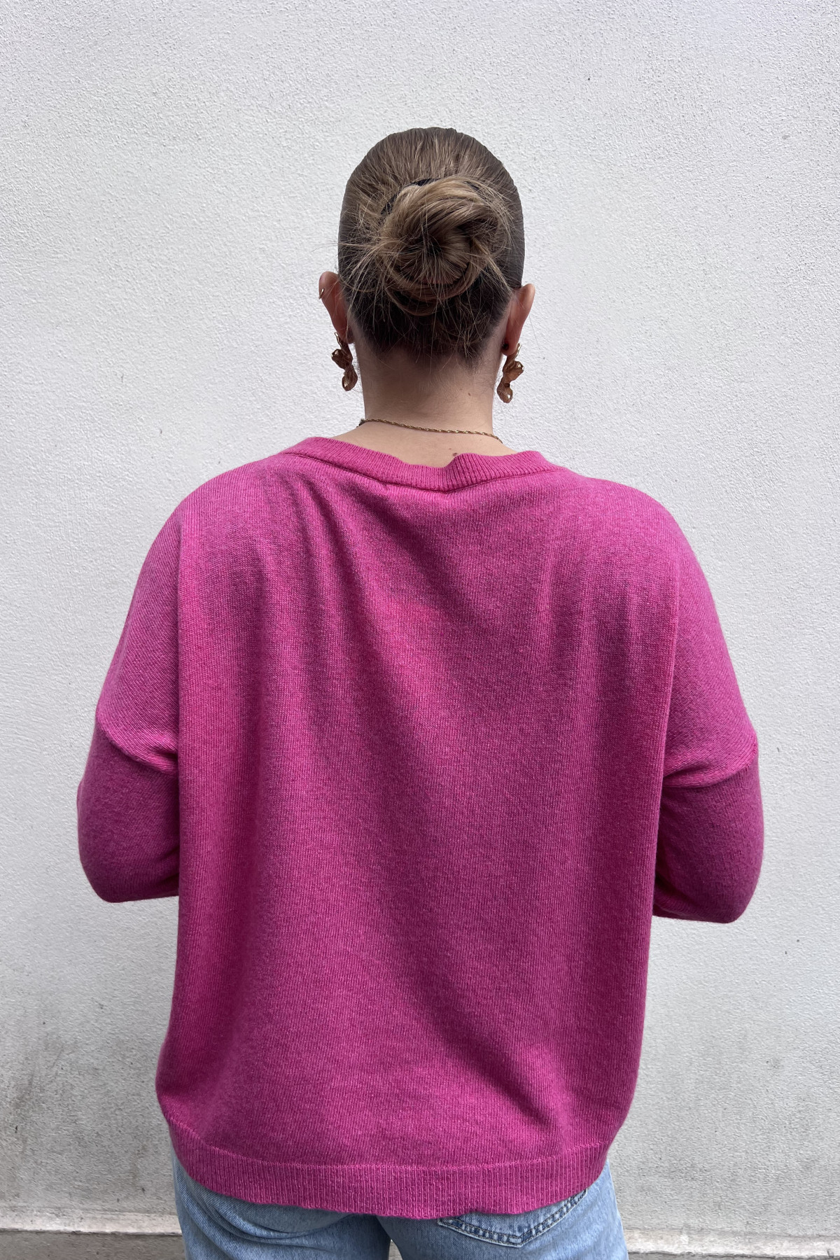 chummy pull fin en cachemire rose fushia (3)