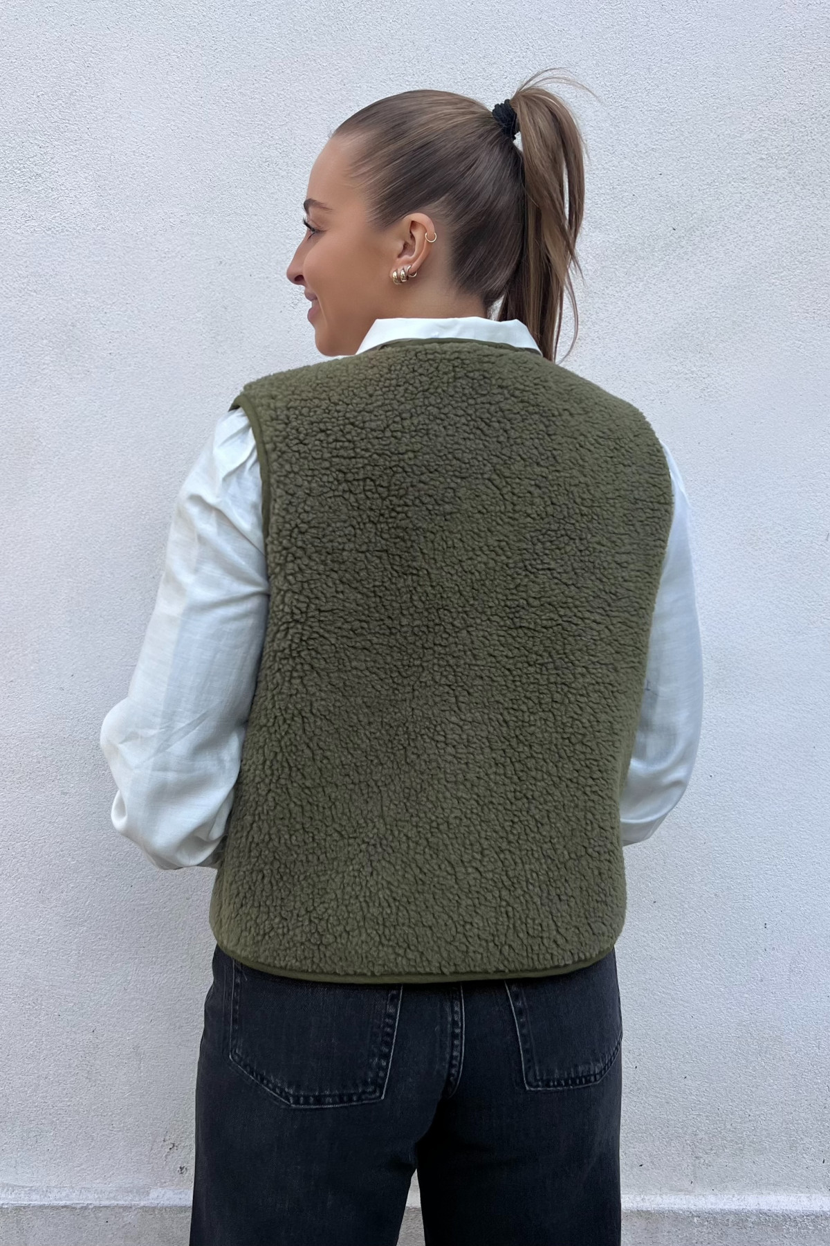 gilet sans manches style sherpa zippé 6210 orsetto  (3)