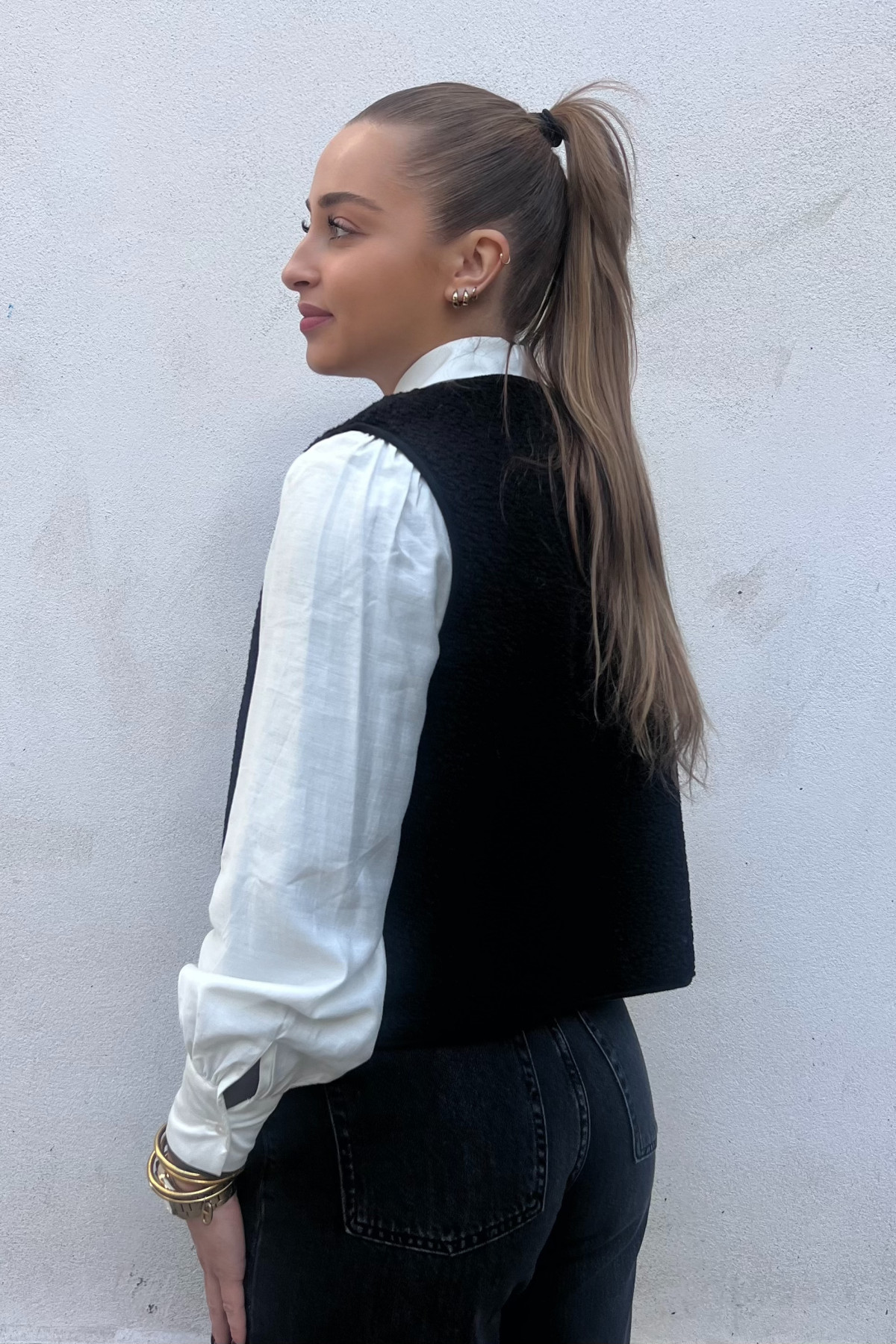 chummy sherpa sans manches noire (3)