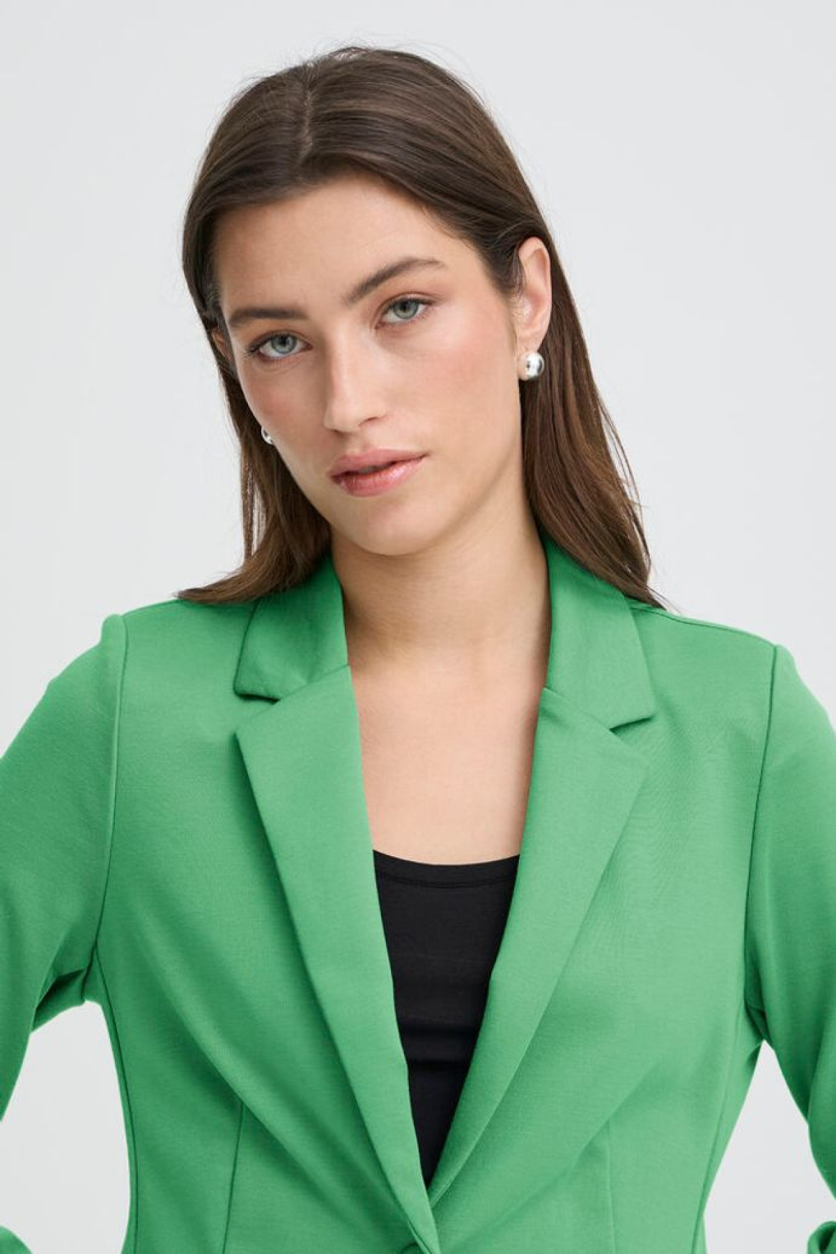veste de blazer byoung verte cintrée  20804230 (2)