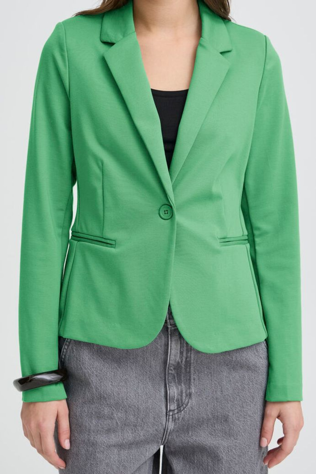 veste de blazer byoung verte cintrée  20804230 (3)