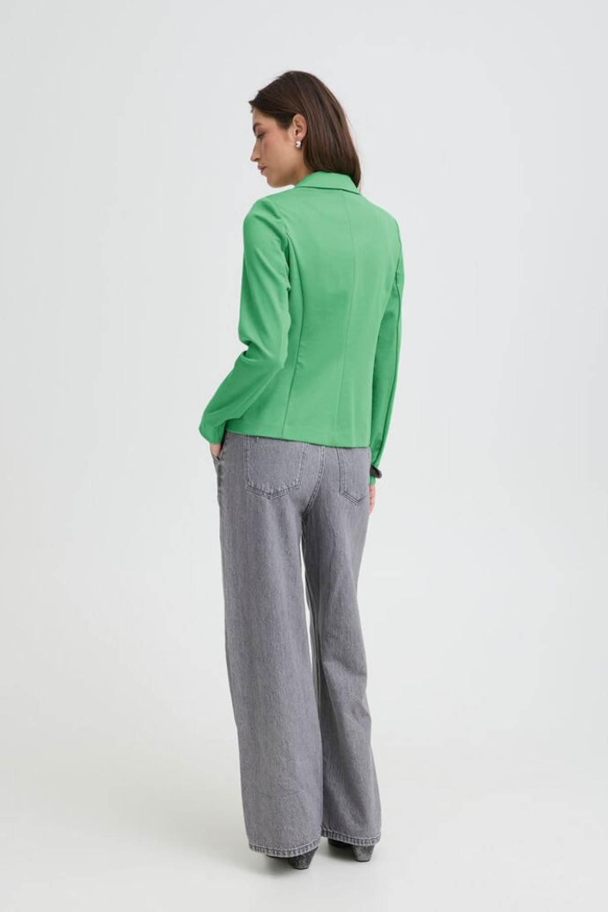 veste de blazer byoung verte cintrée  20804230 (5)