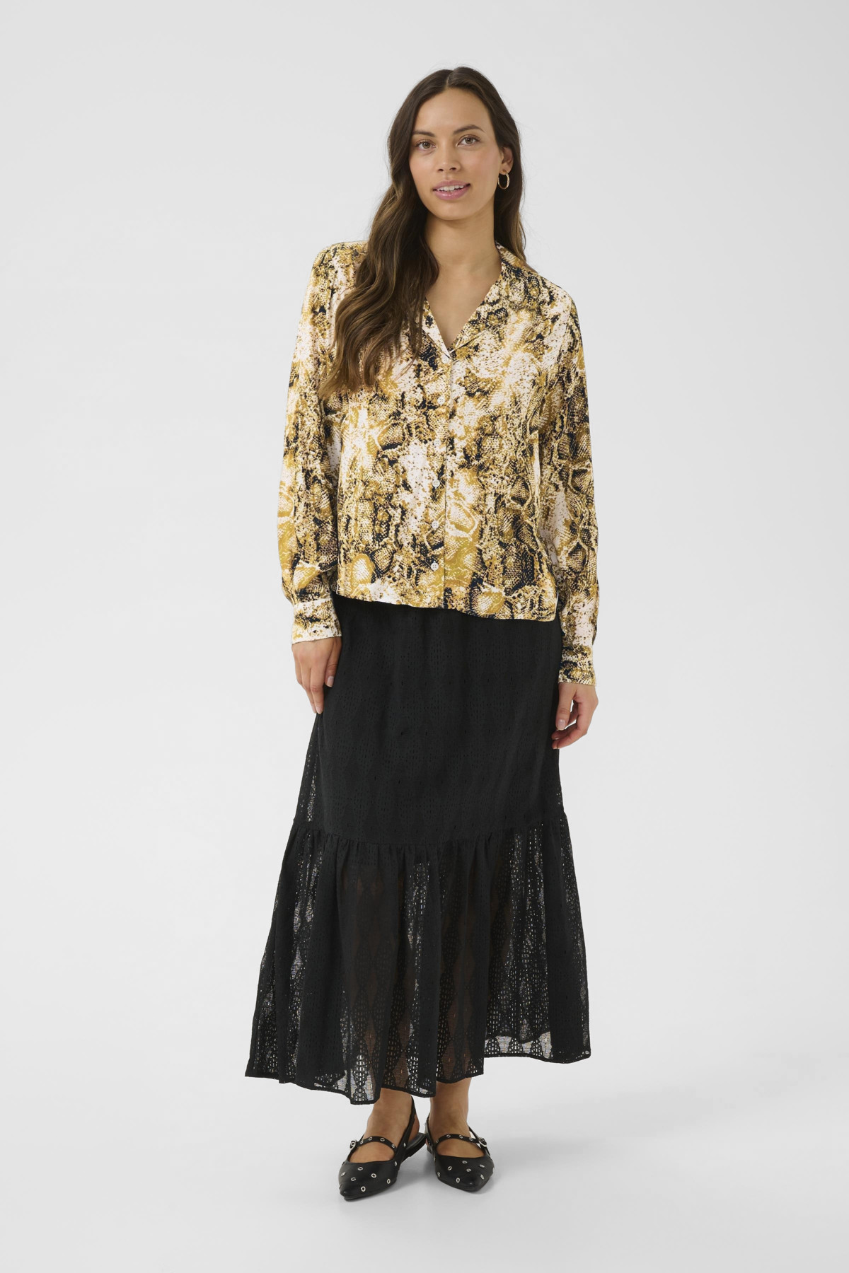 Chemise cream python ayda 3899 (1)